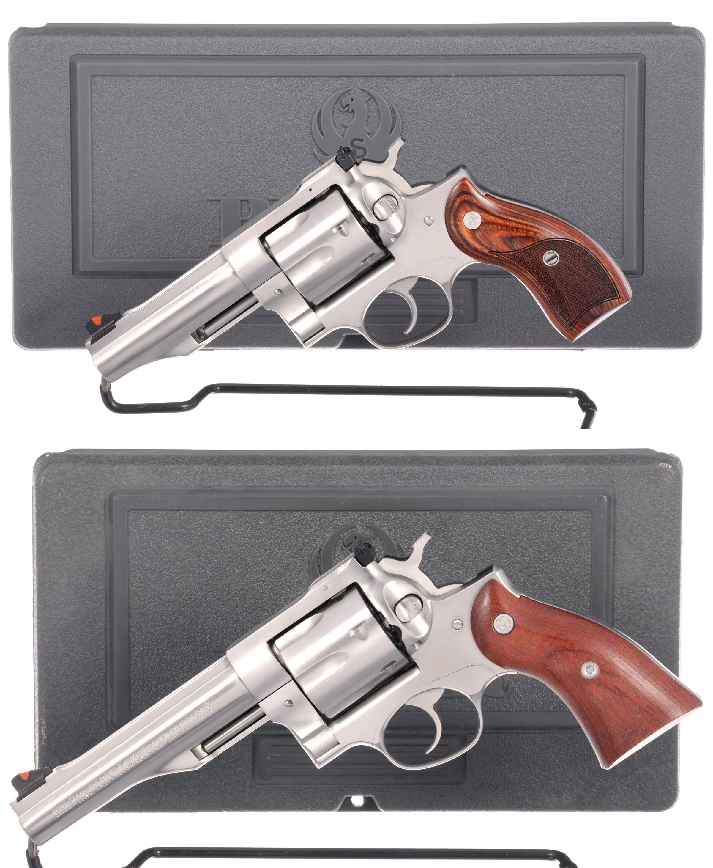 Two Ruger Redhawk Double Action Revolvers with Cases | Rock Island Auction