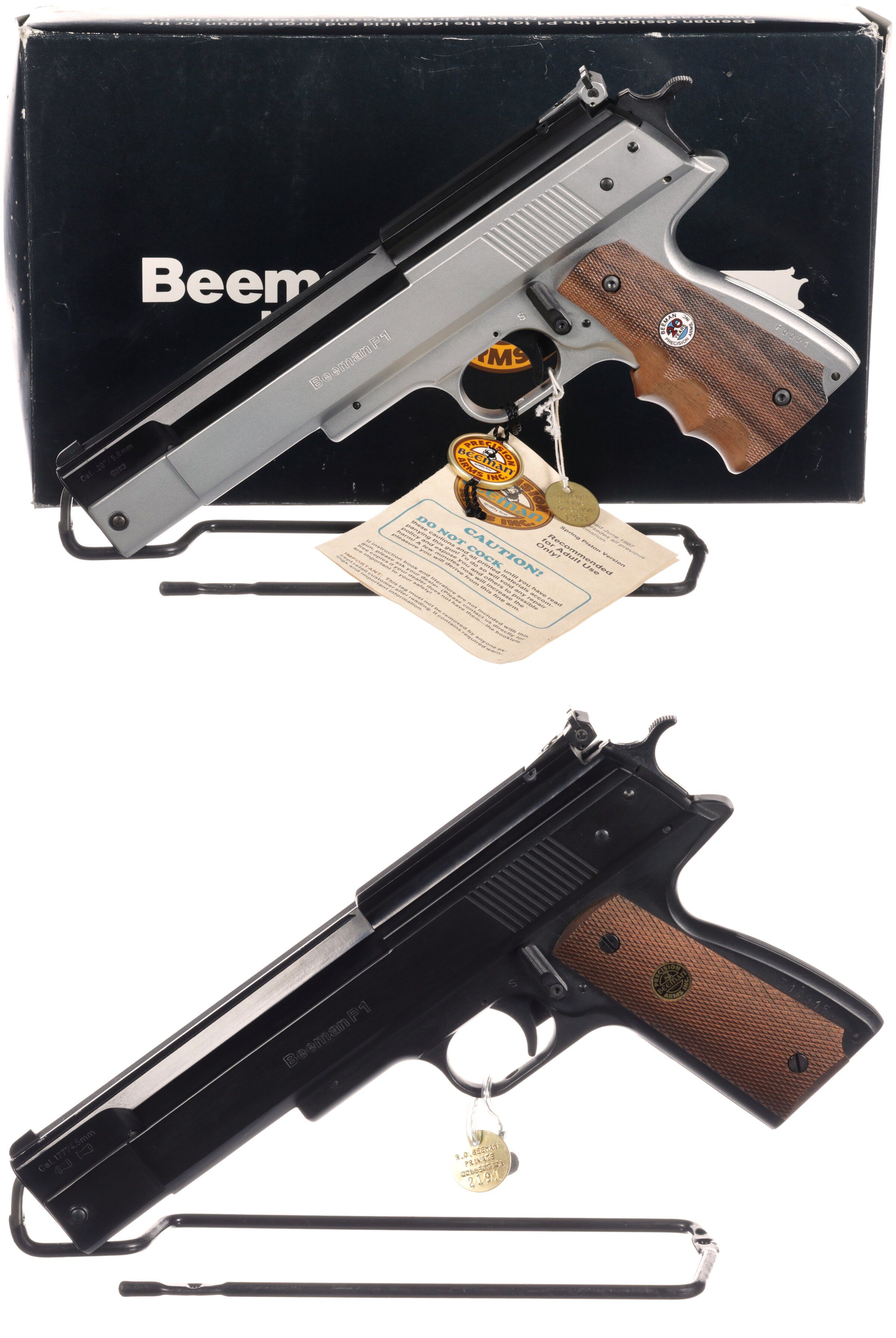 Two Beeman P1 Pump Action Air-Pistols | Rock Island Auction