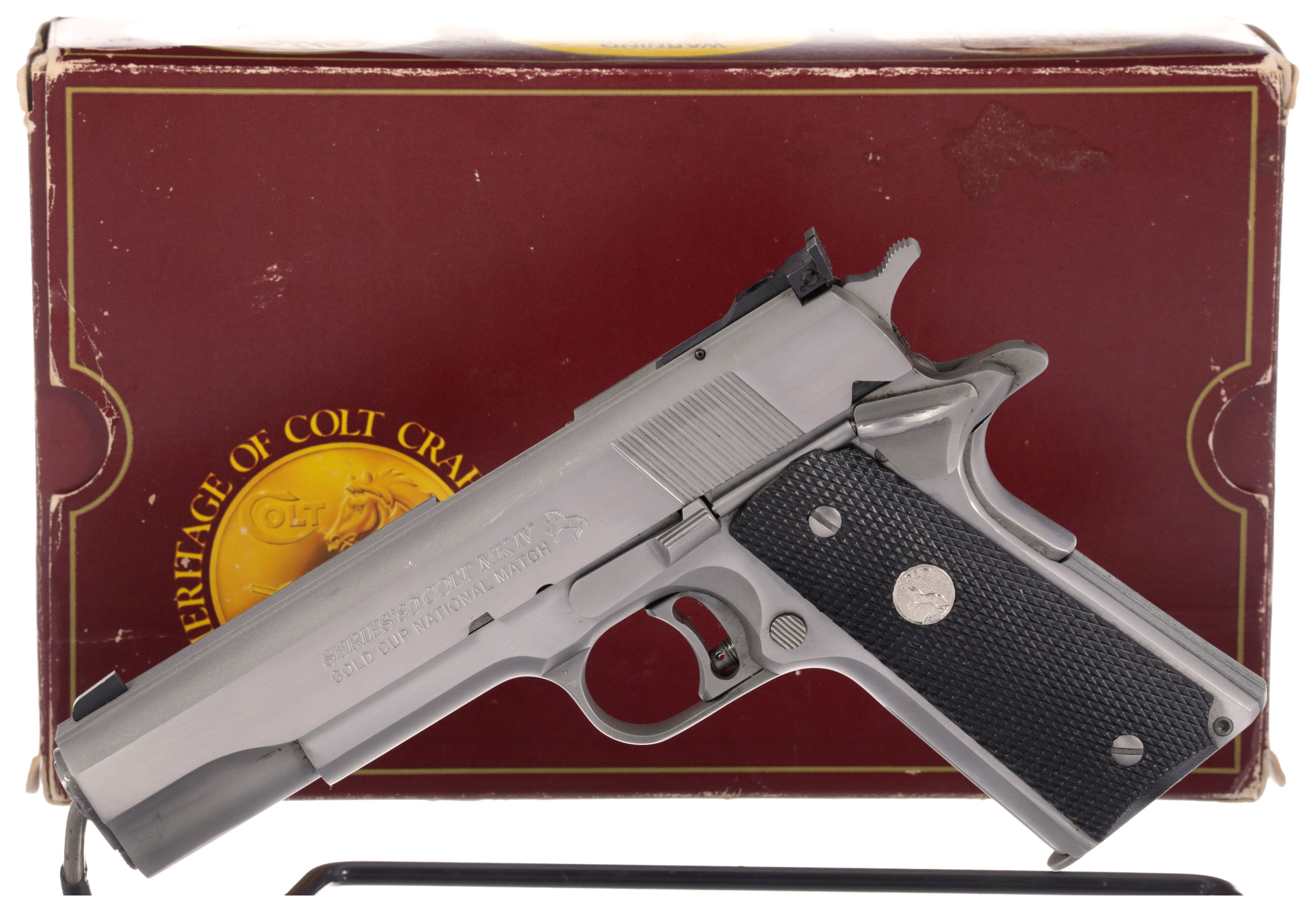 Colt MK IV Series 80 Gold Cup National Match Pistol with Box