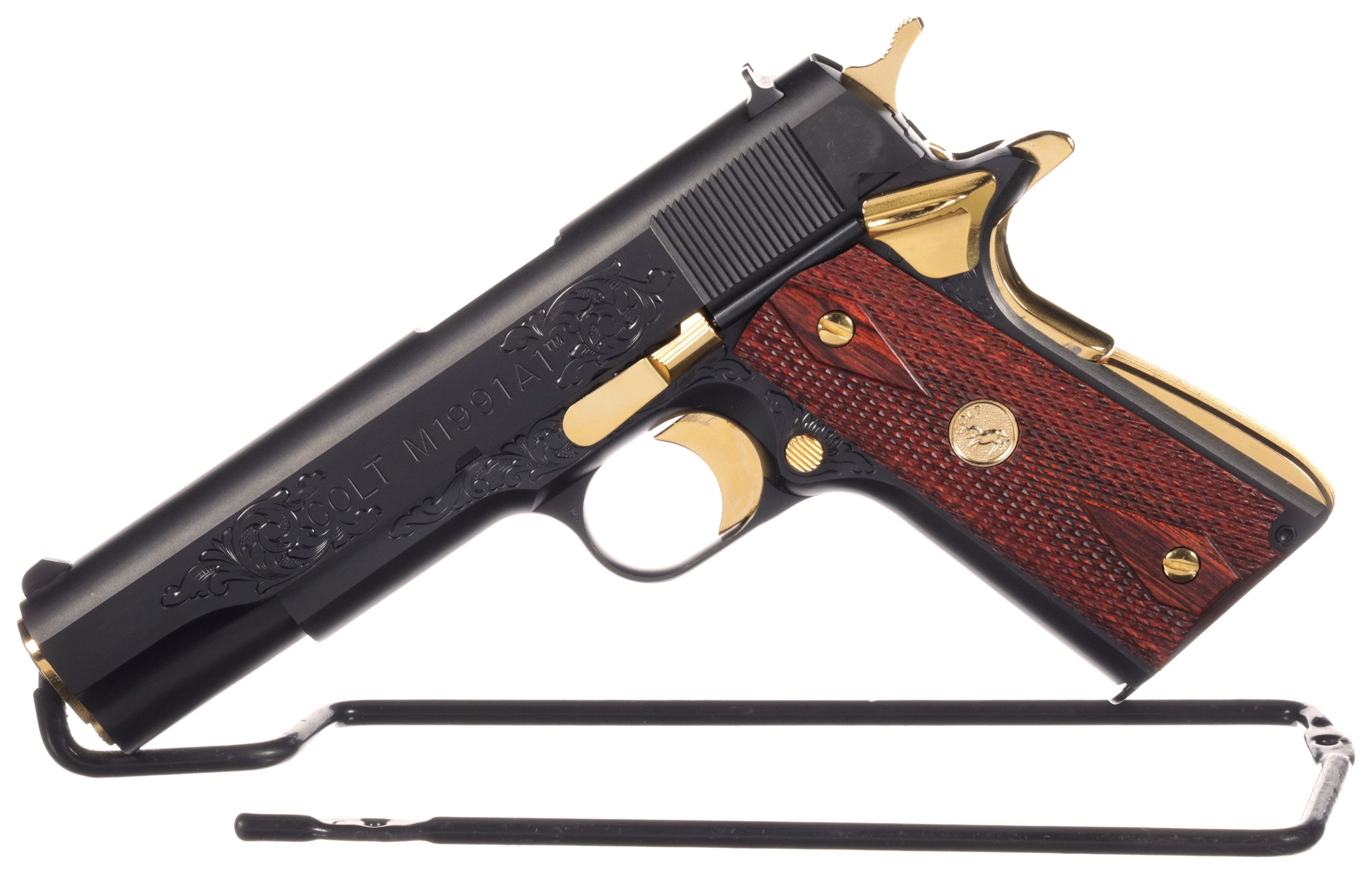 Custom Engraved Colt Series 80 M1991A1 Semi-Automatic Pistol 