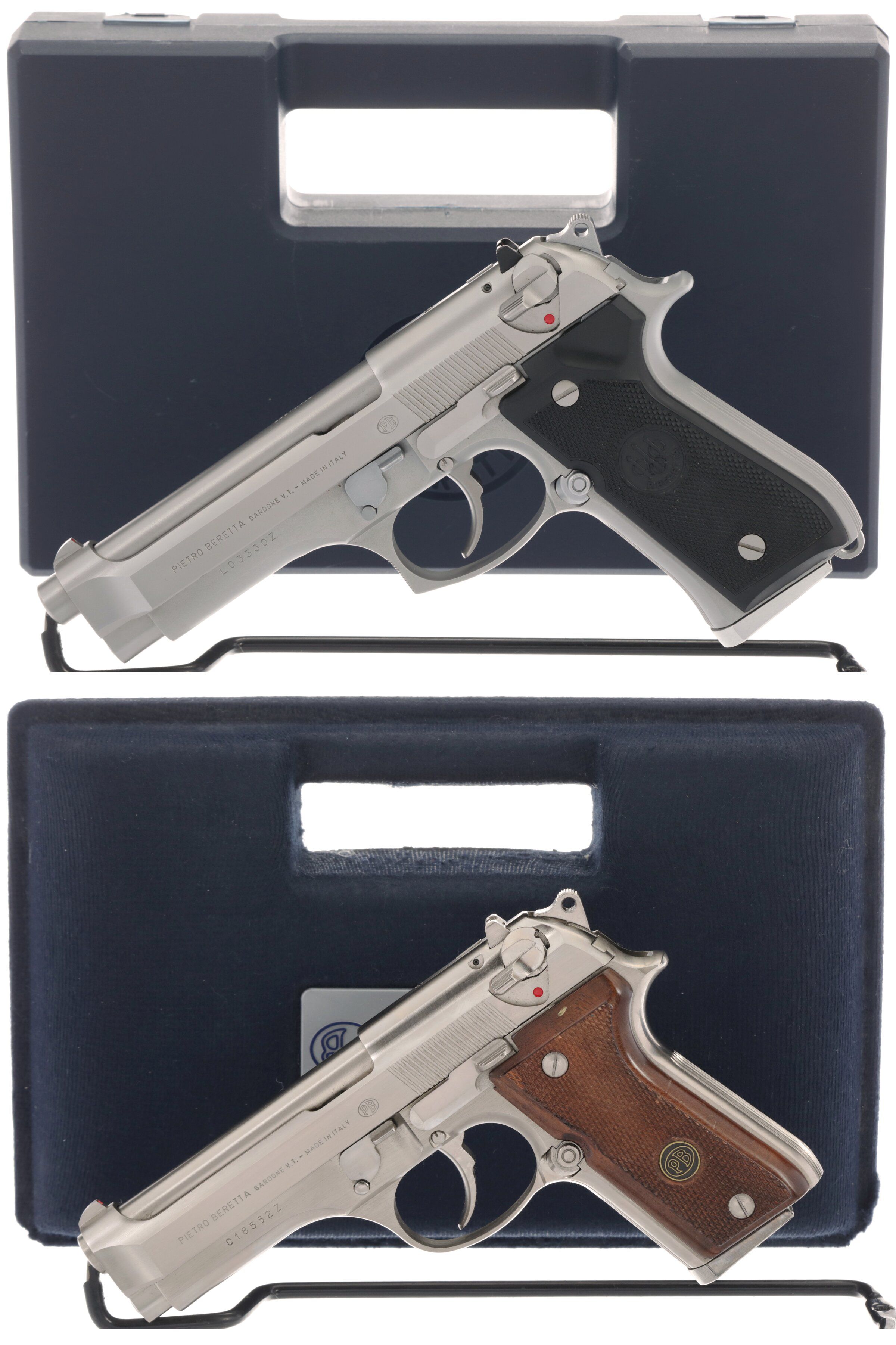 Two Beretta Semi Automatic Pistols With Boxes Rock Island Auction 6677