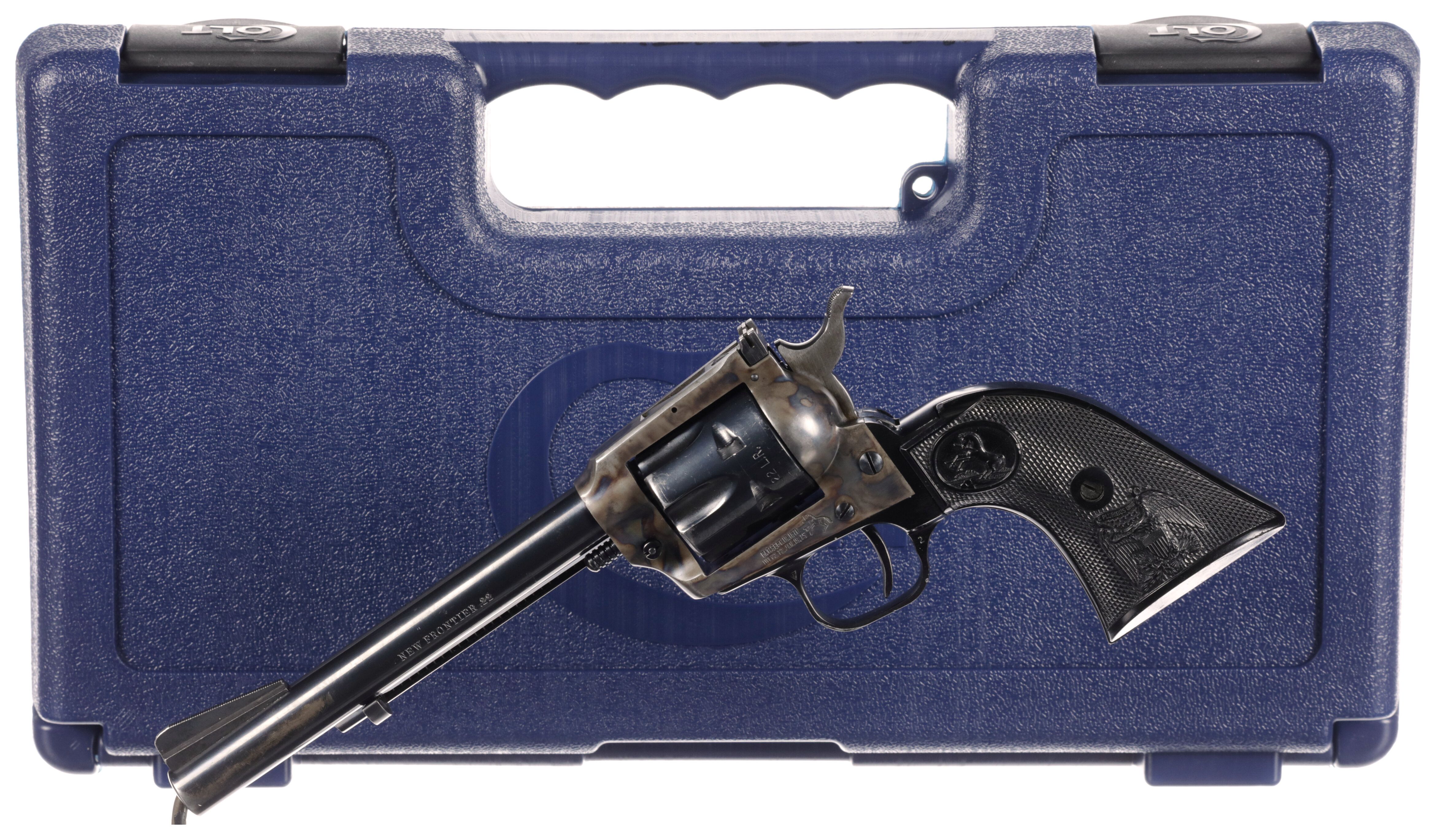 Colt New Frontier .22 Single Action Revolver with Case | Rock Island ...