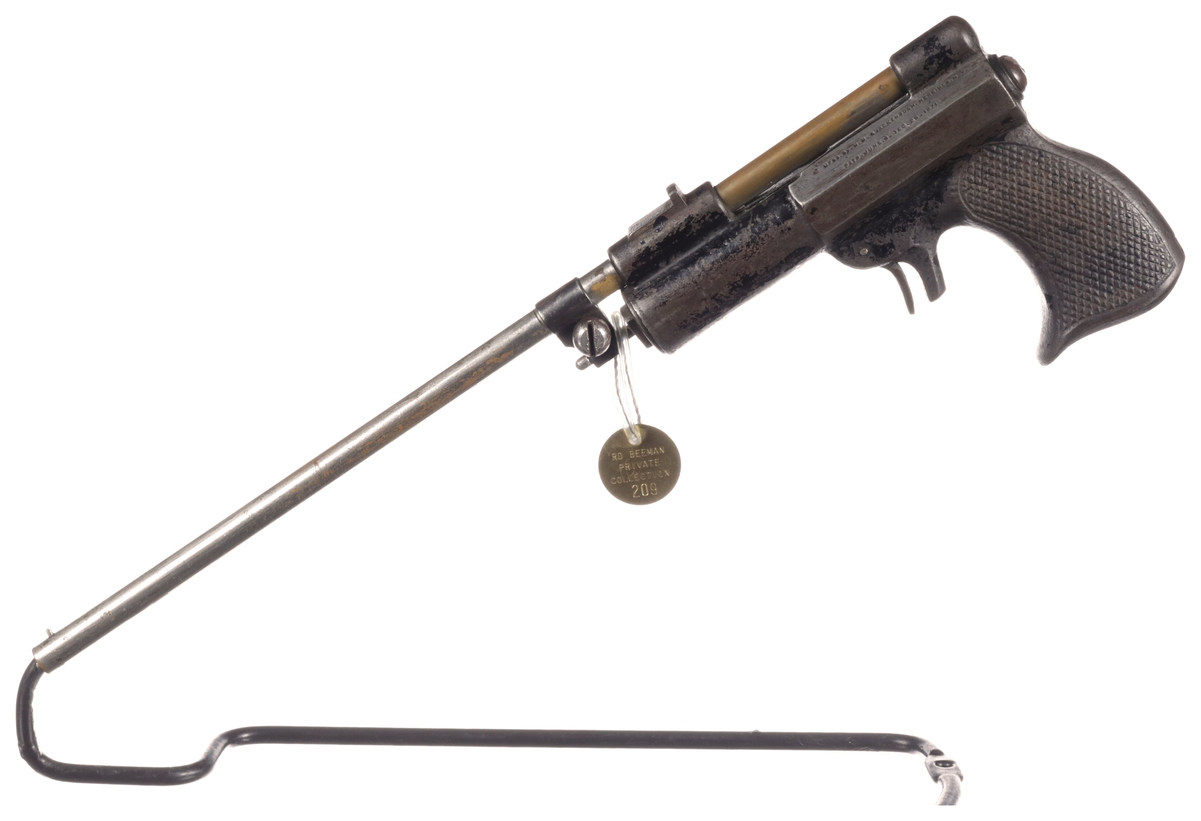 Quackenbush Type D Third Variant Rifle Air Pistol Rock Island Auction