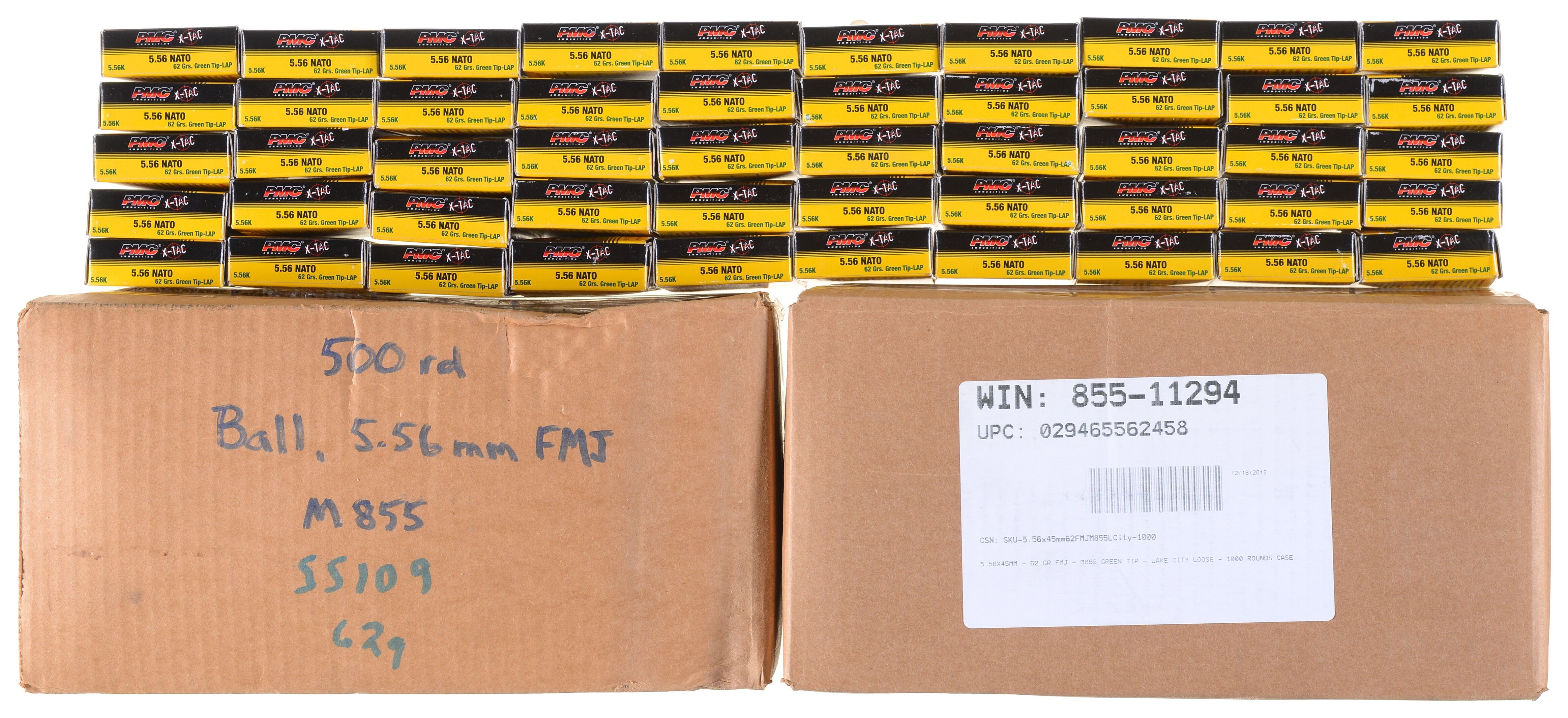 Three Boxes of 5.56mm Ammunition | Rock Island Auction 