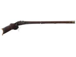 Engraved European Schuetzen Style Percussion Rifle