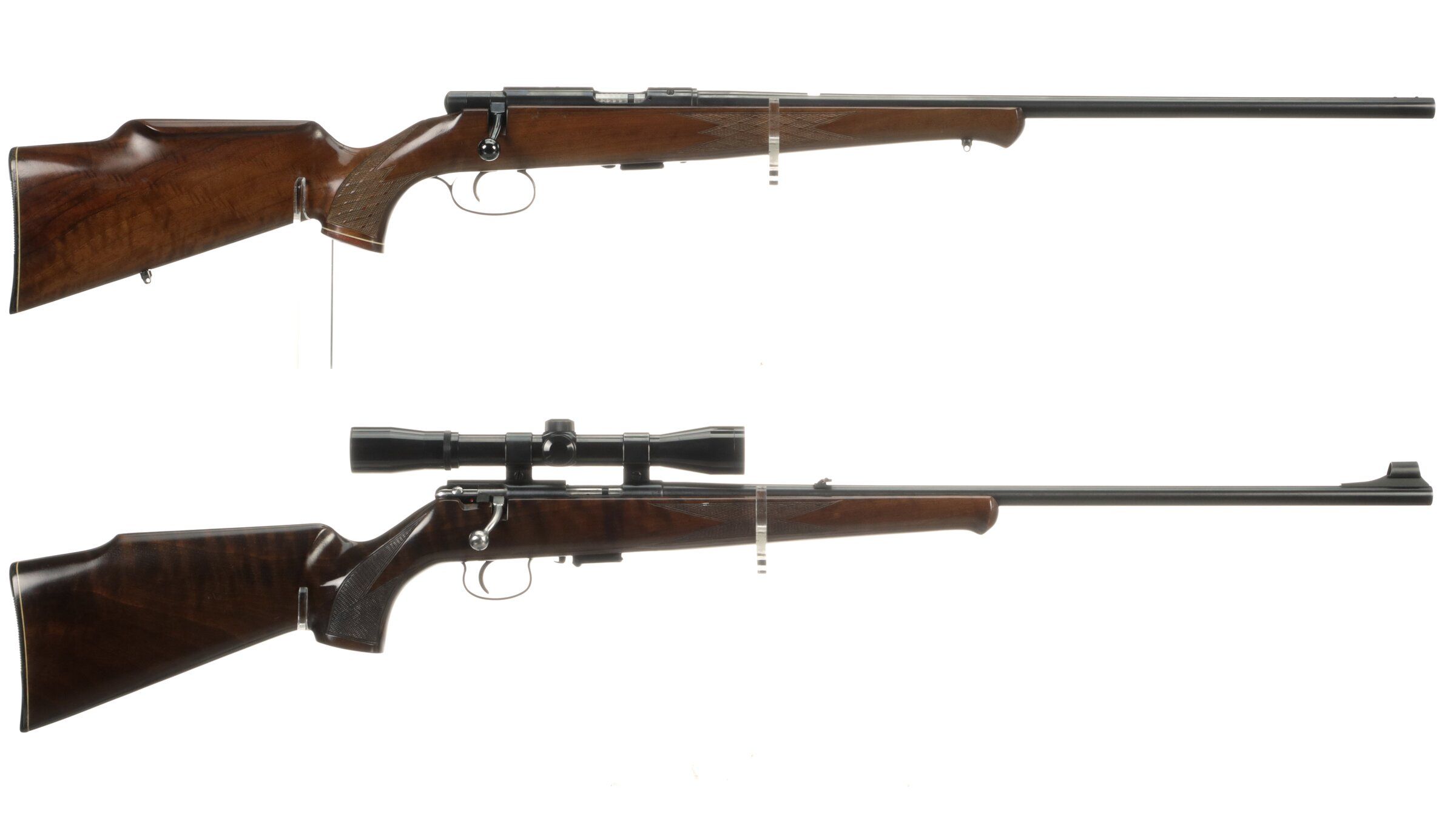 Two Anschutz Bolt Action Rifles | Rock Island Auction