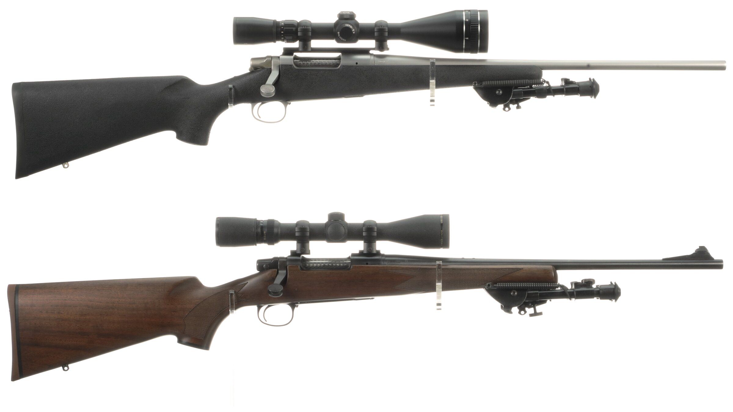 Two Remington Model Seven Bolt Action Rifles with Scopes | Rock Island ...