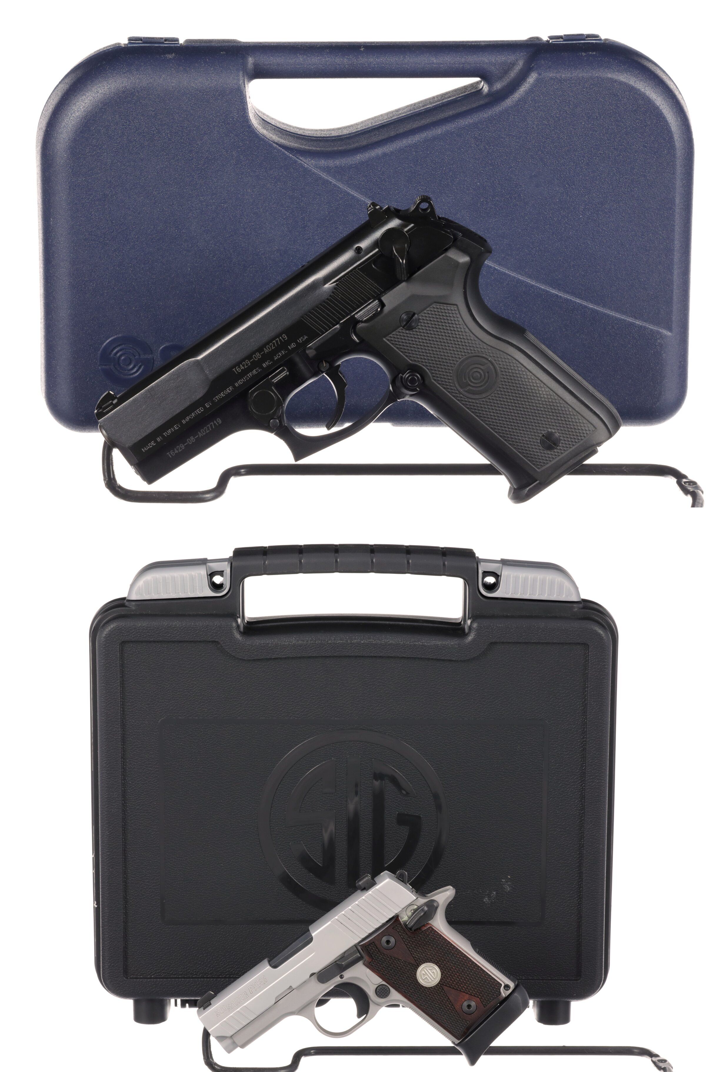 Two Semi-Automatic Pistols with Cases | Rock Island Auction