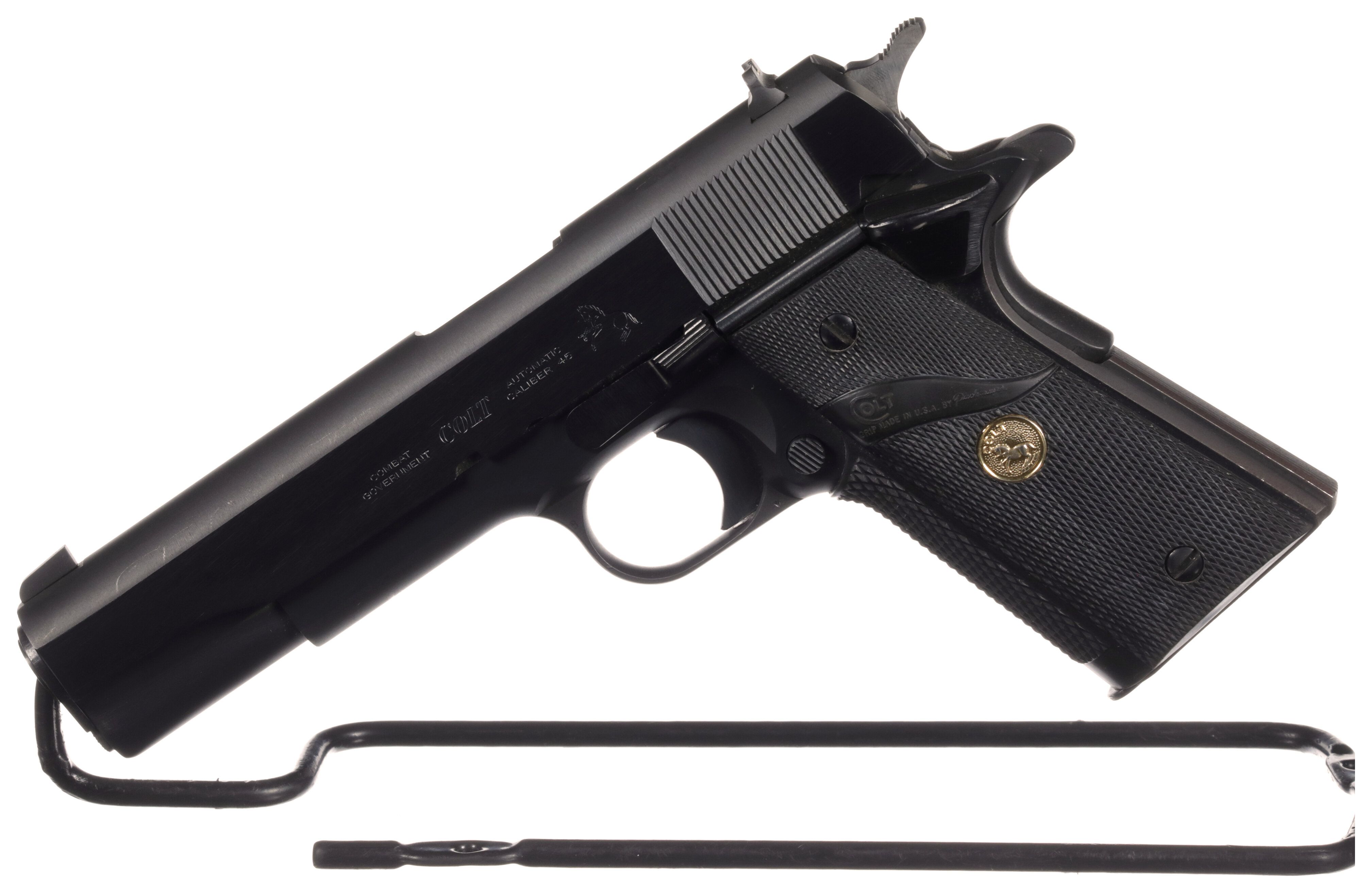 Colt Combat Government Model Semi Automatic Pistol Rock Island Auction 9334