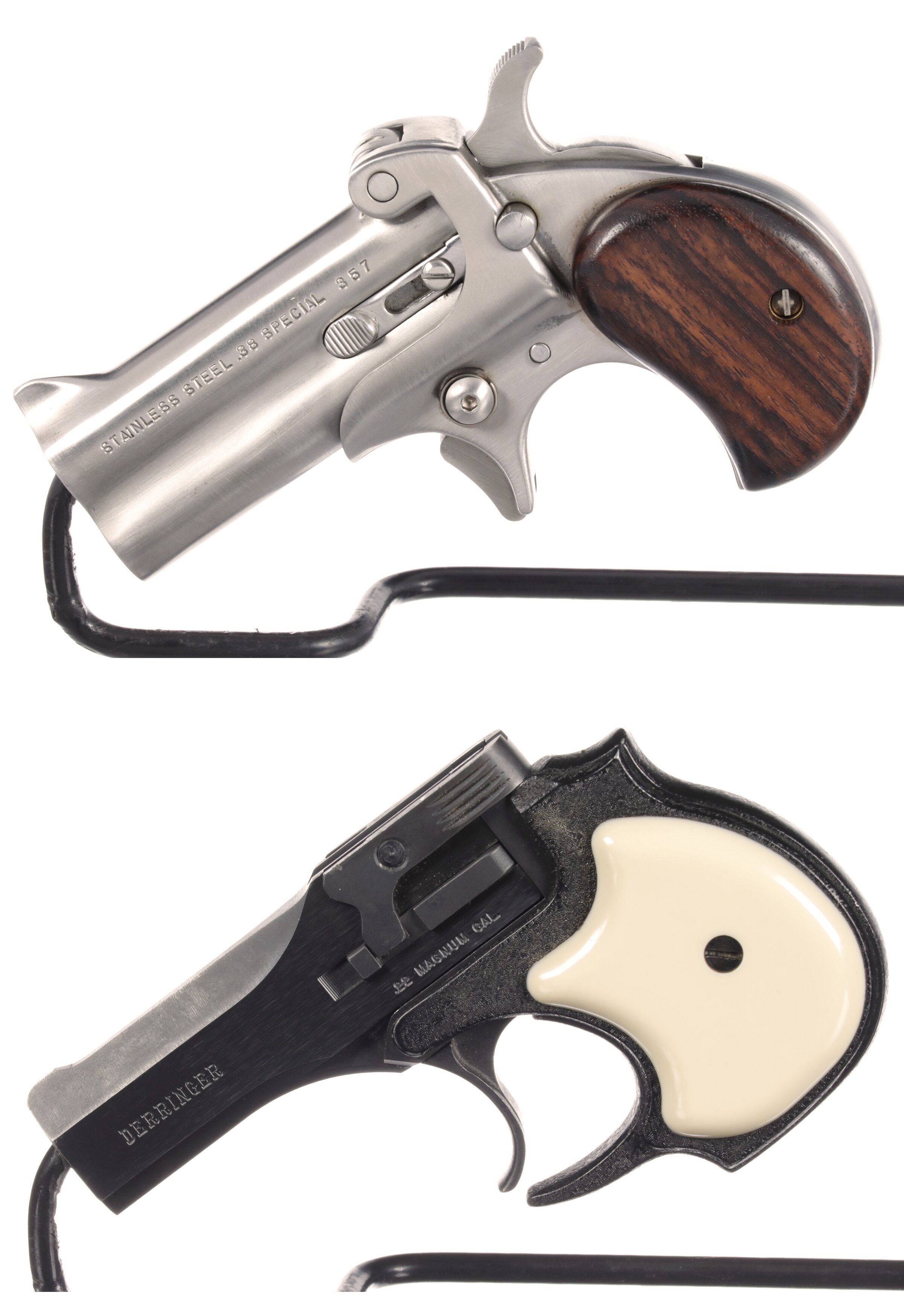 Two Contemporary Over/Under Derringer Pistols | Rock Island Auction