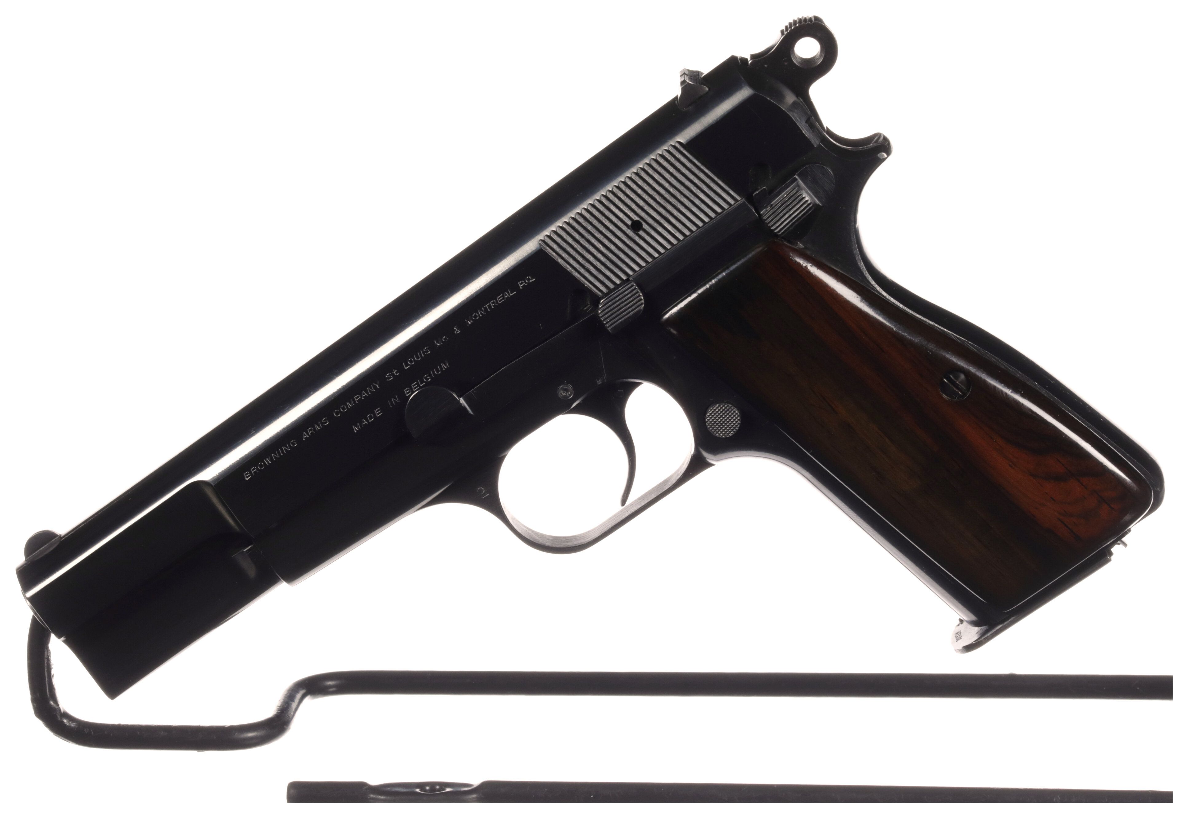 Belgian Browning High Power Semi Automatic Pistol Rock Island Auction 6724