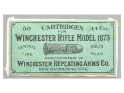 Antique Box of Winchester Manufactured .44 Winchester Ammunition