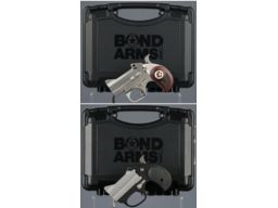 Two Bond Arms Over/Under Derringers with Cases