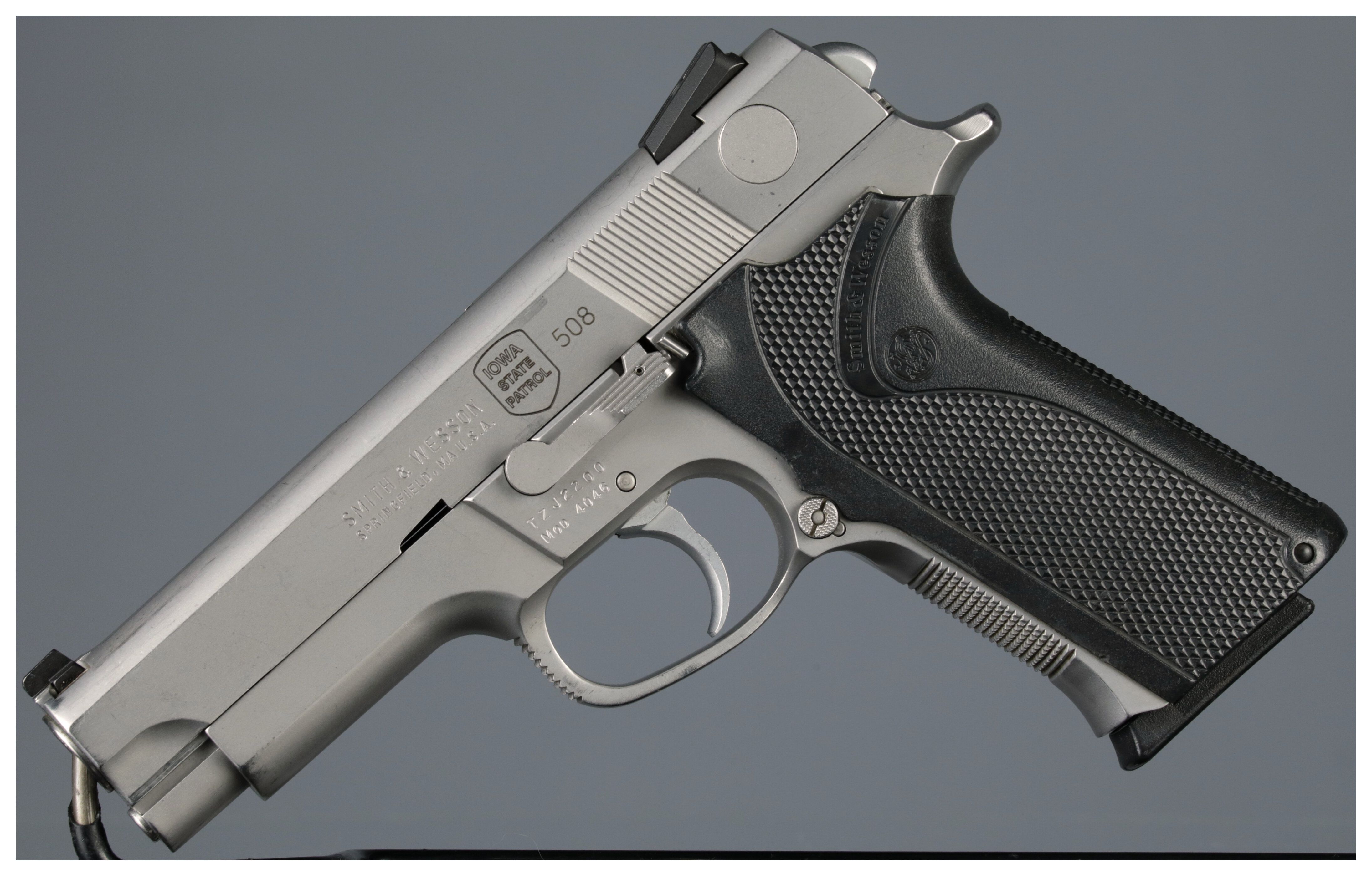 Iowa State Patrol Marked Smith & Wesson Model 4046 Pistol | Rock 
