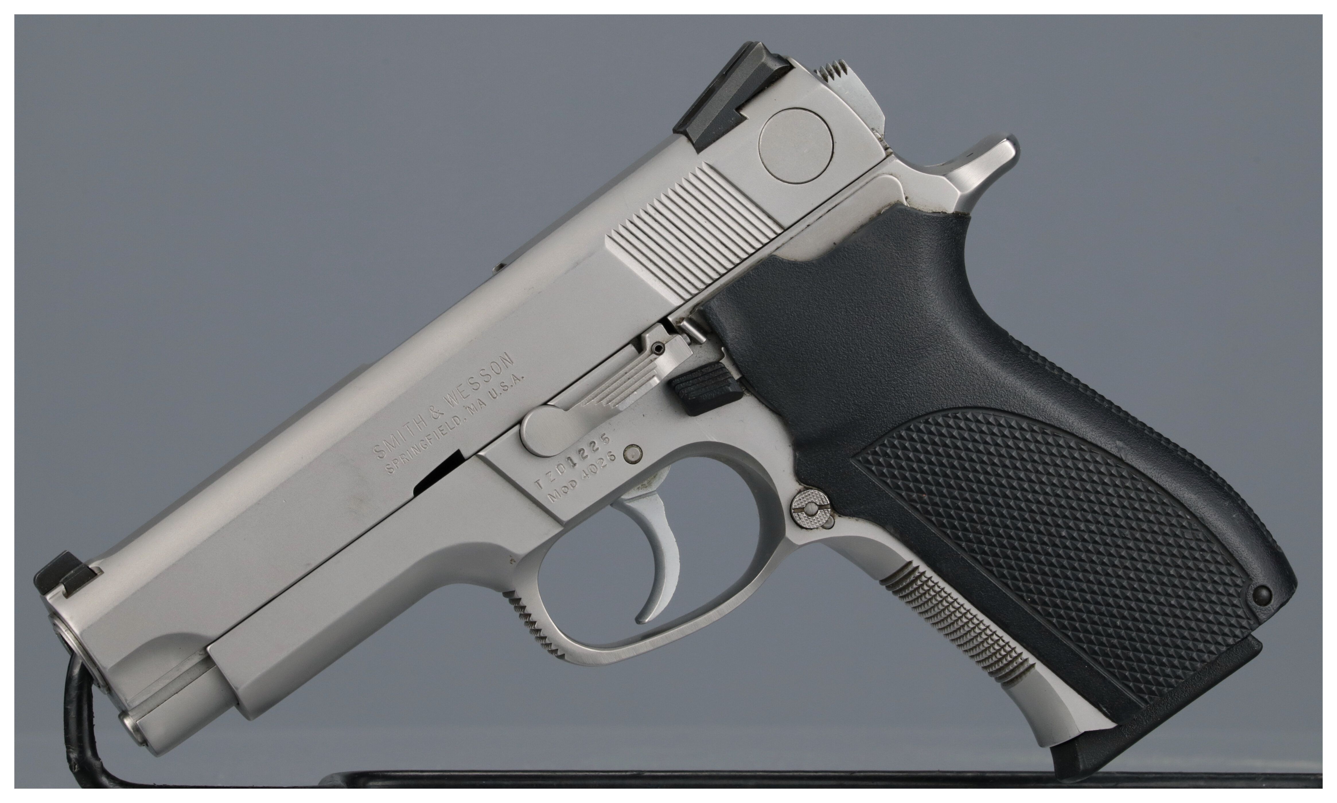 Smith & Wesson Kansas City PD Issued Model 4026 Pistol | Rock