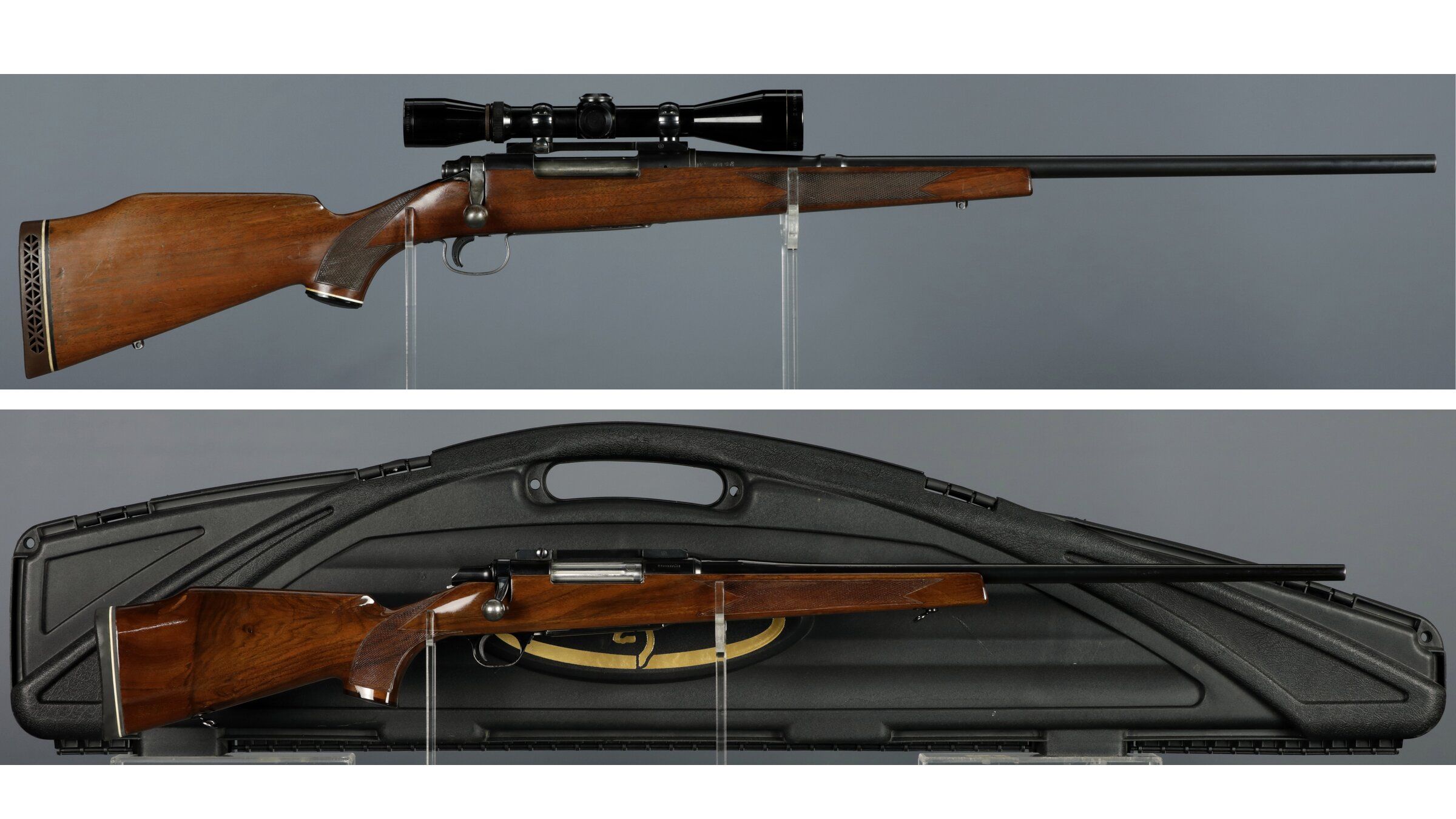 Two Bolt Action Rifles with Scopes | Rock Island Auction