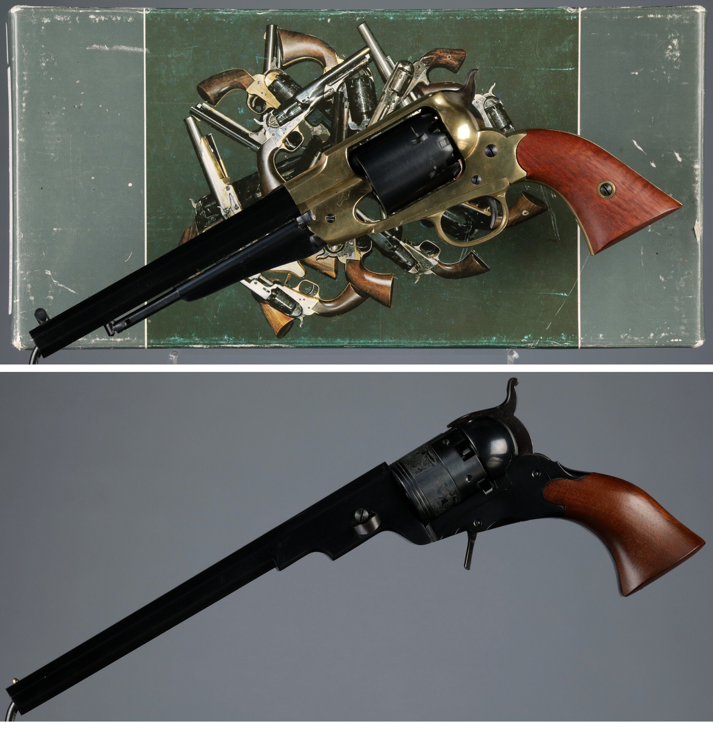 Two Italian Reproduction Percussion Revolvers | Rock Island Auction