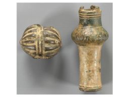 Two Luristan Bronze Mace Heads