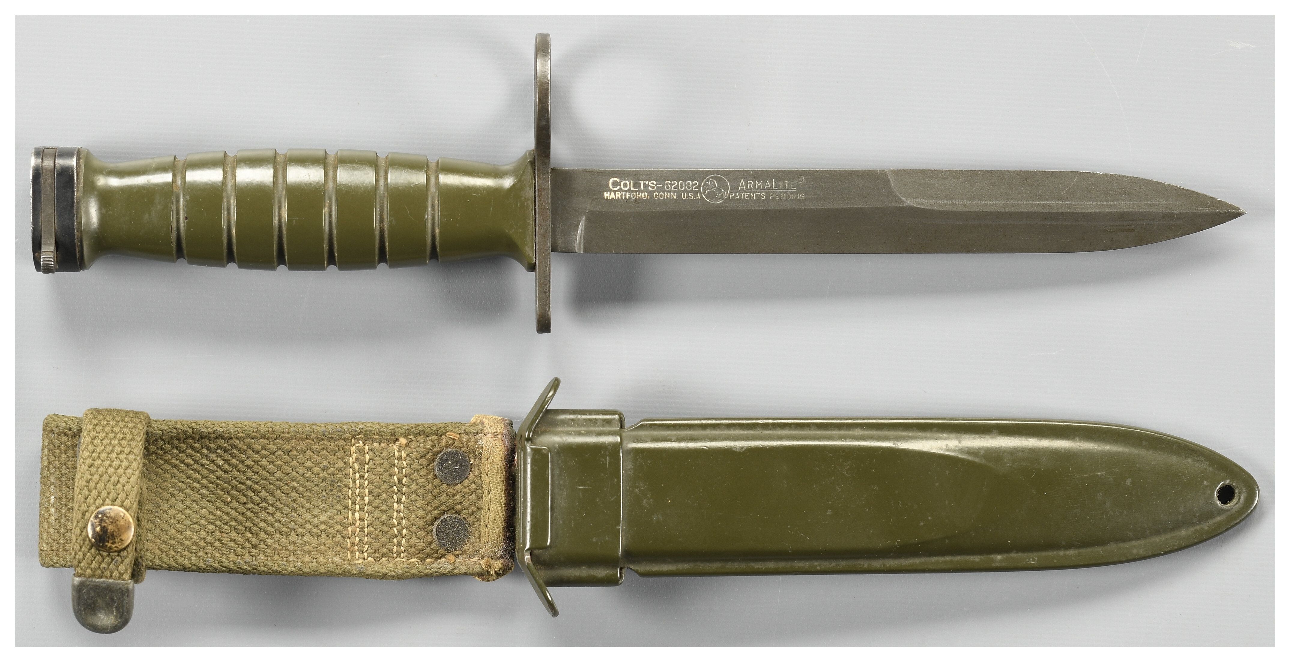 Colt/Armalite M7 Bayonet with Sheath | Rock Island Auction