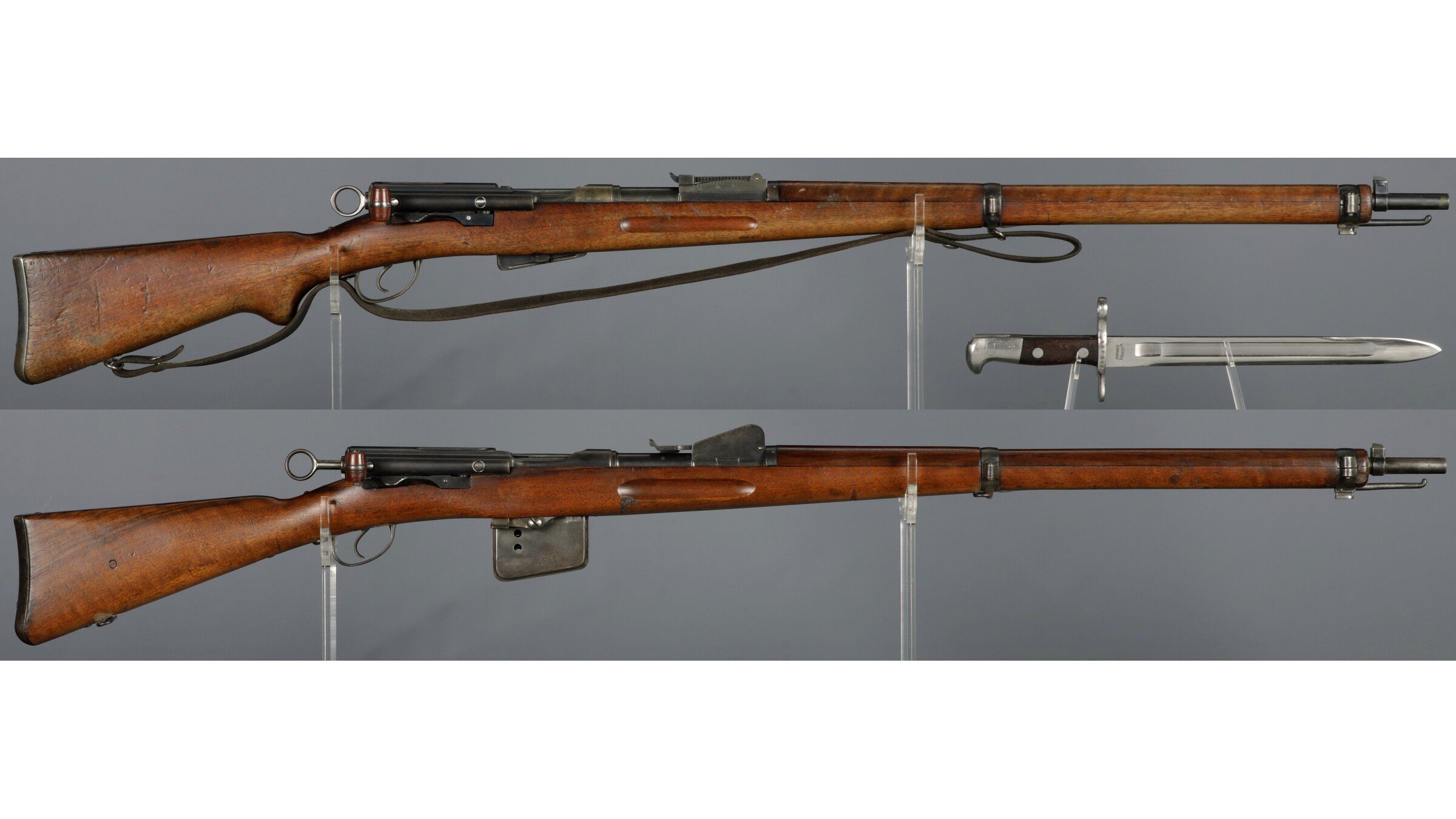 Two Swiss Straight Pull Bolt Action Rifles | Rock Island Auction