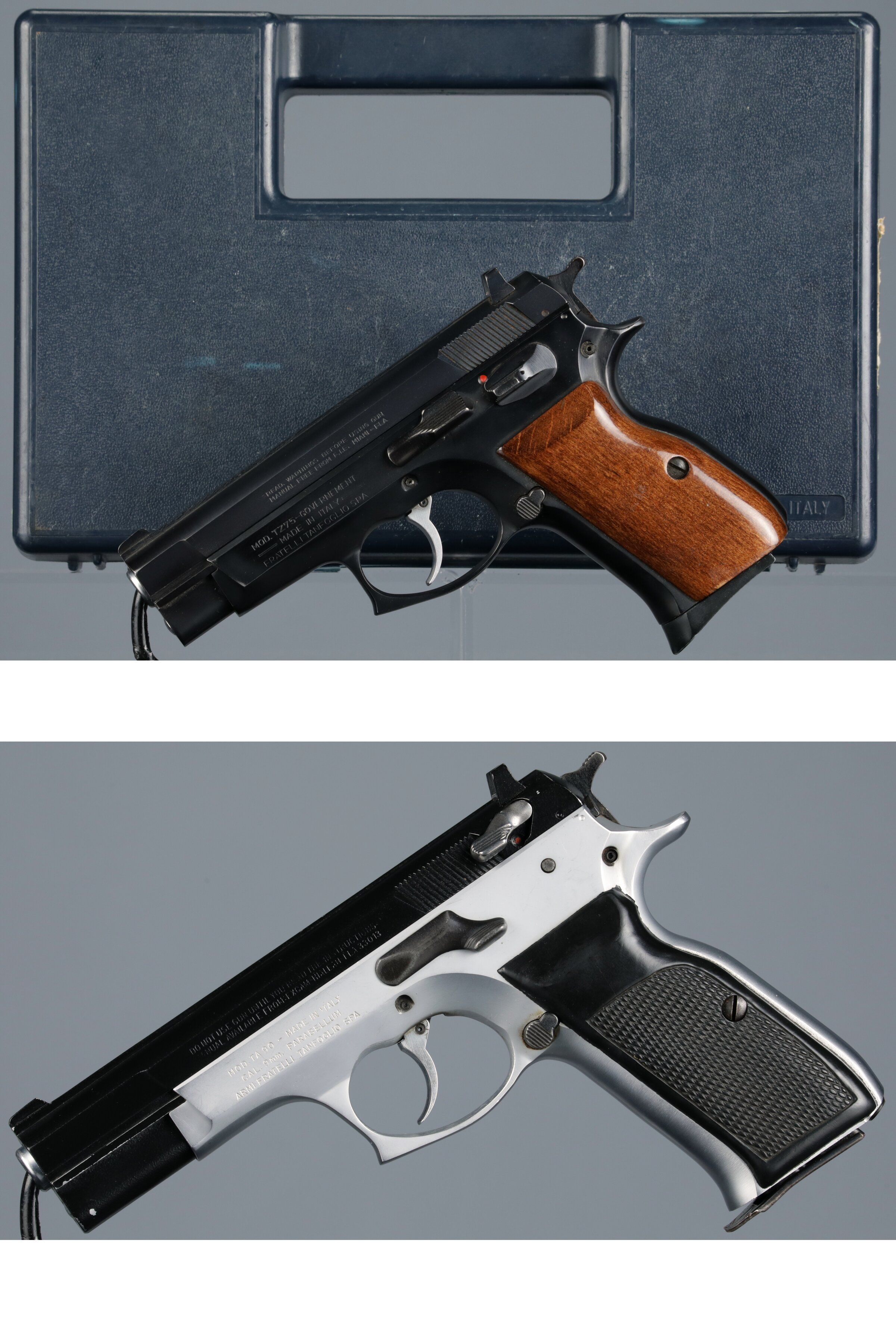 Two Tanfoglio Semi Automatic Pistols Rock Island Auction