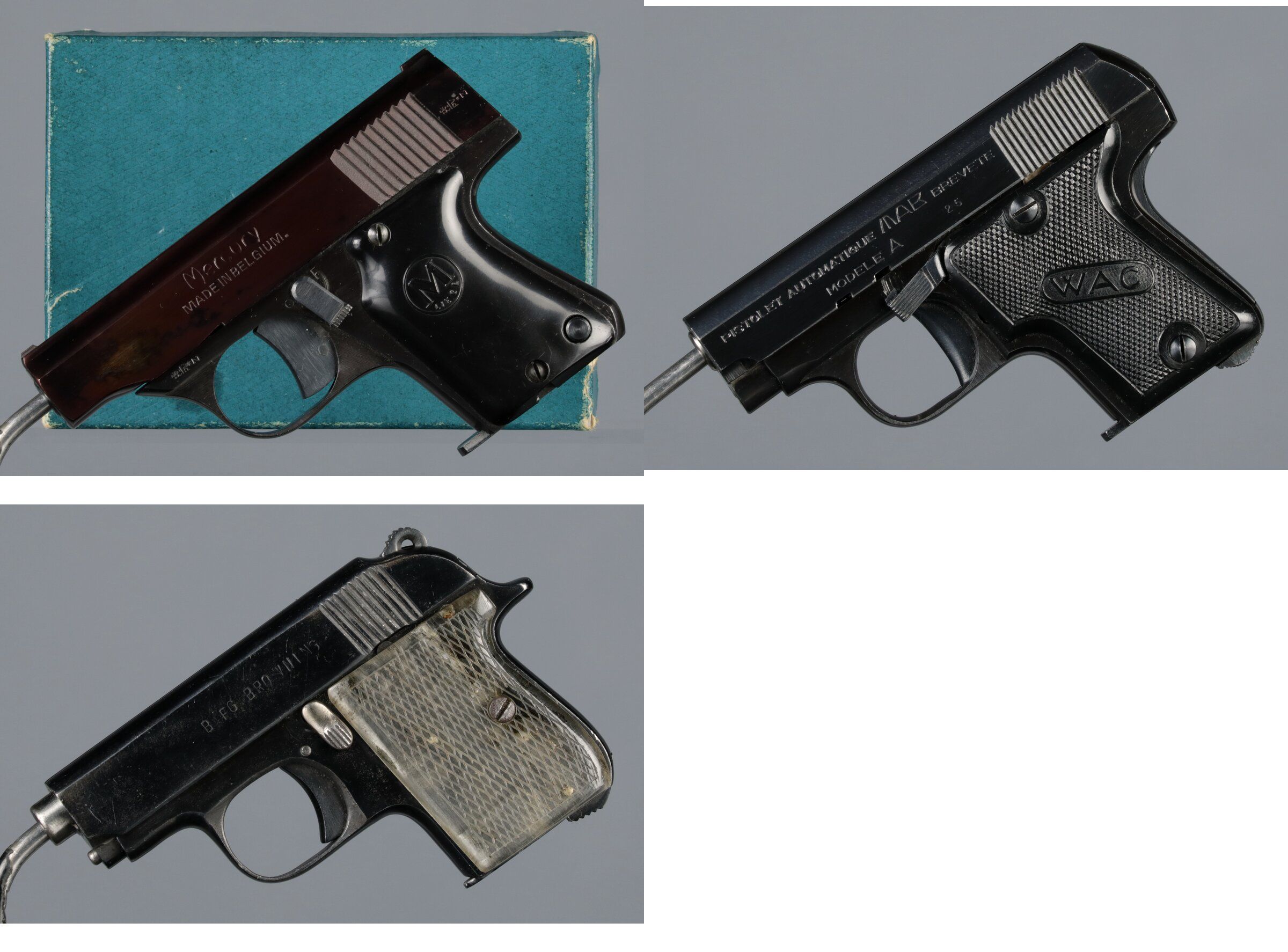 Three Semi-Automatic Pocket Pistols | Rock Island Auction