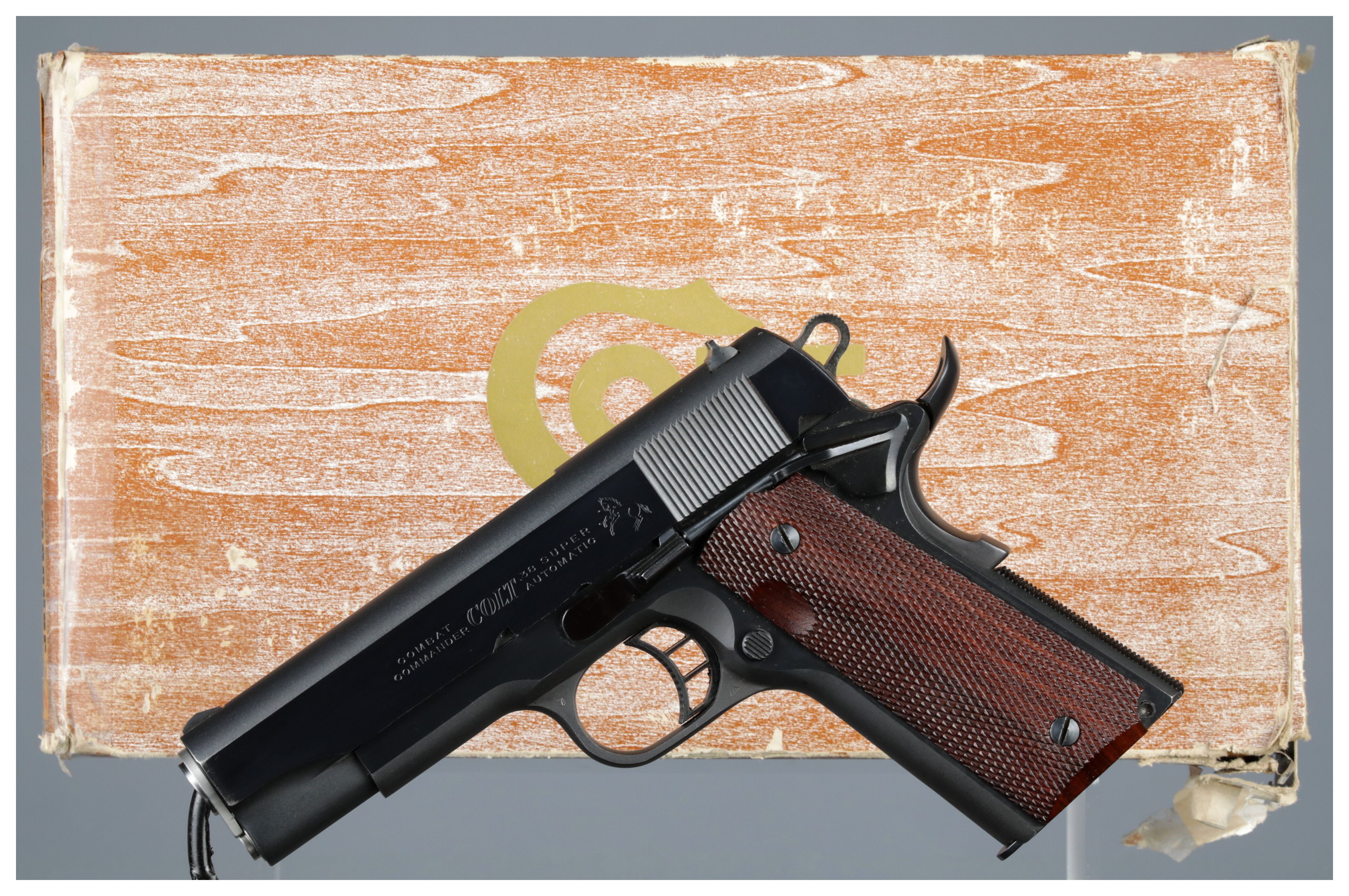 MGC COLT AUTOMATIC PISTOL .コマンダー38スーパー！ MGC】 コルト コンバットコマンダー .38スーパー SRH・木製