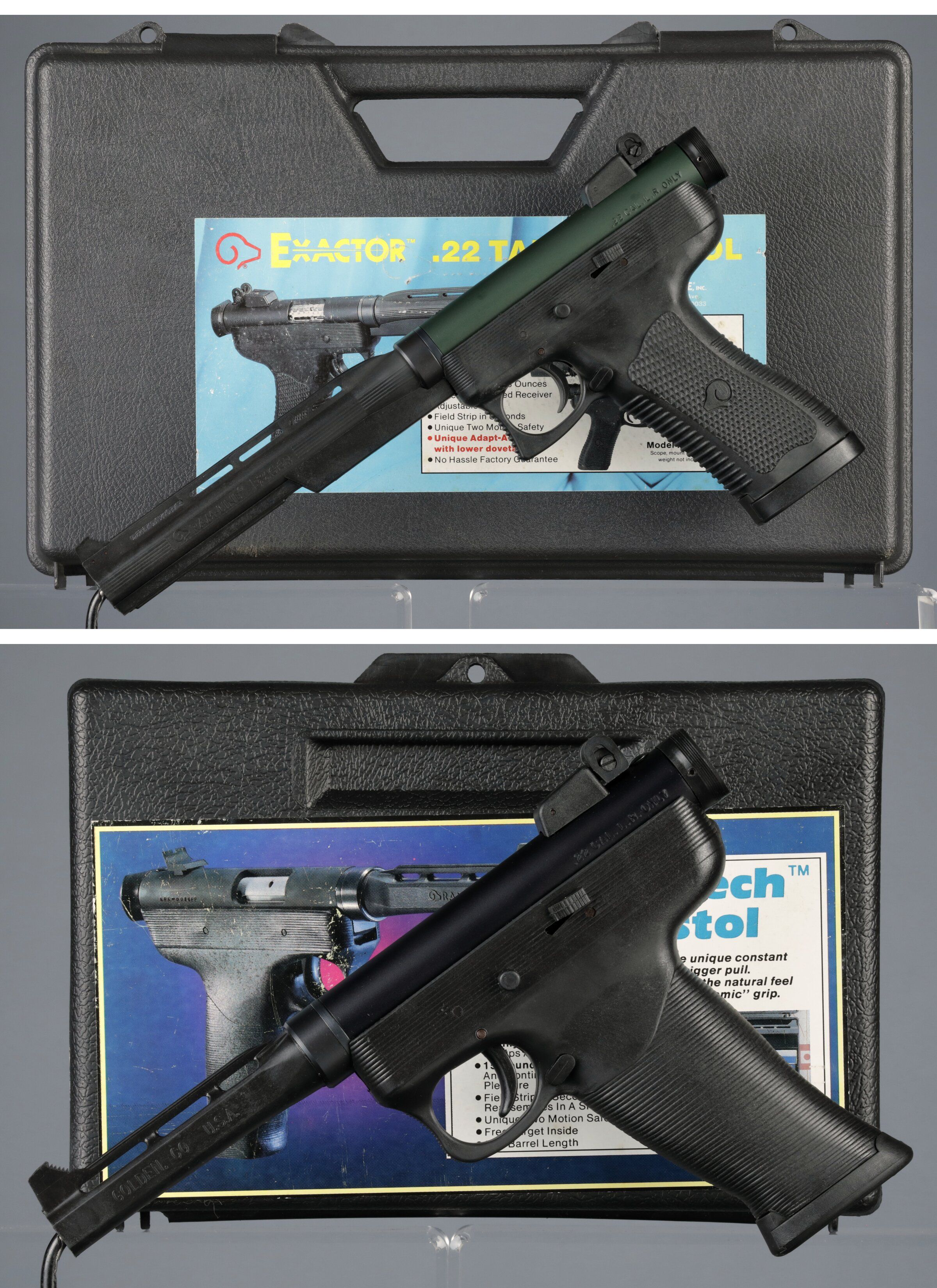 Two Ram-Line Semi-Automatic Pistols with Cases | Rock Island Auction