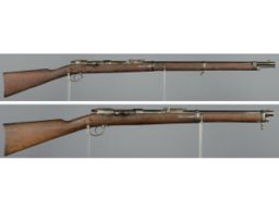 Two German Model 71/84 Bolt Action Rifles