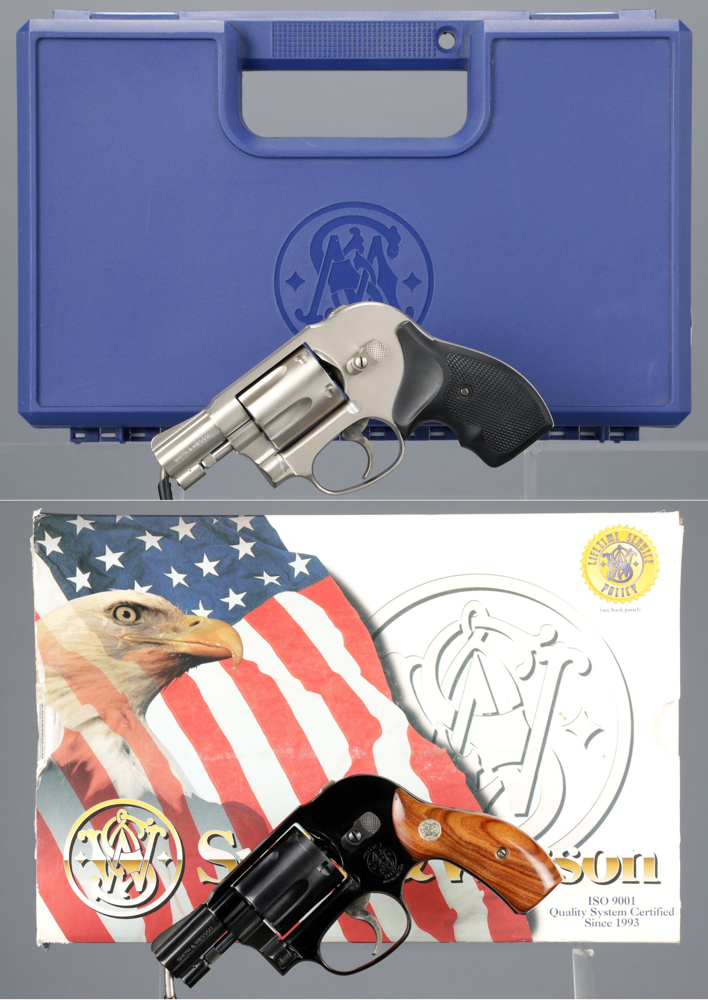 Two Smith & Wesson Model 38-2 Double Action Revolvers with