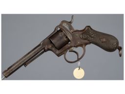 Serial No. 1 Unmarked European Double Action Pinfire Revolver