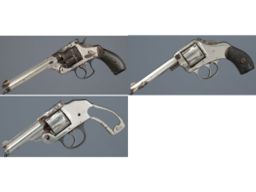 Three American Double Action Revolvers