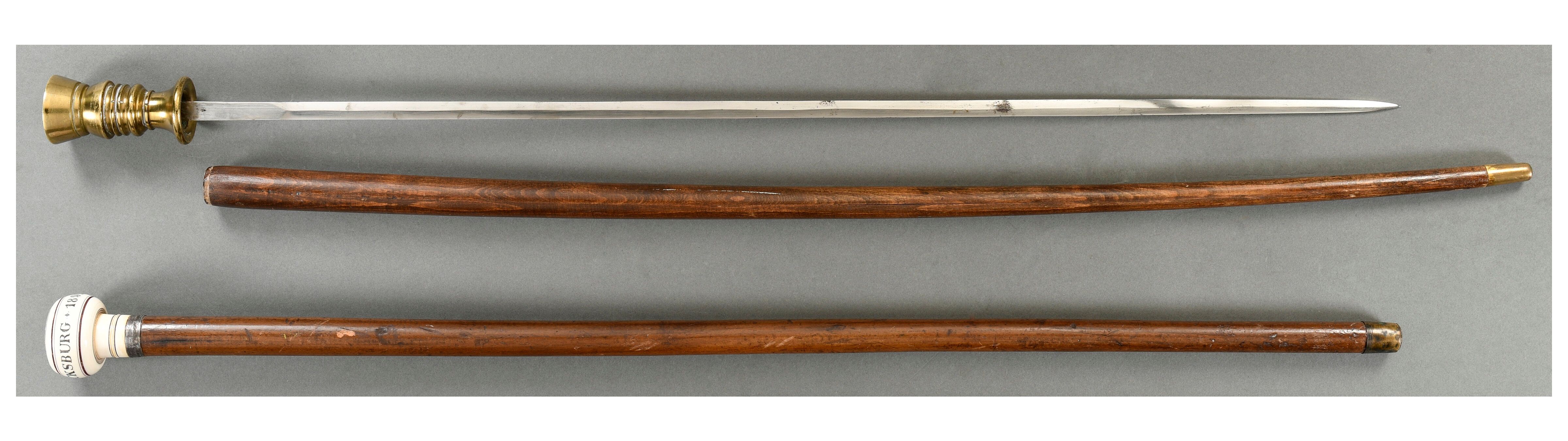 One Cane Sword and One Cane | Rock Island Auction