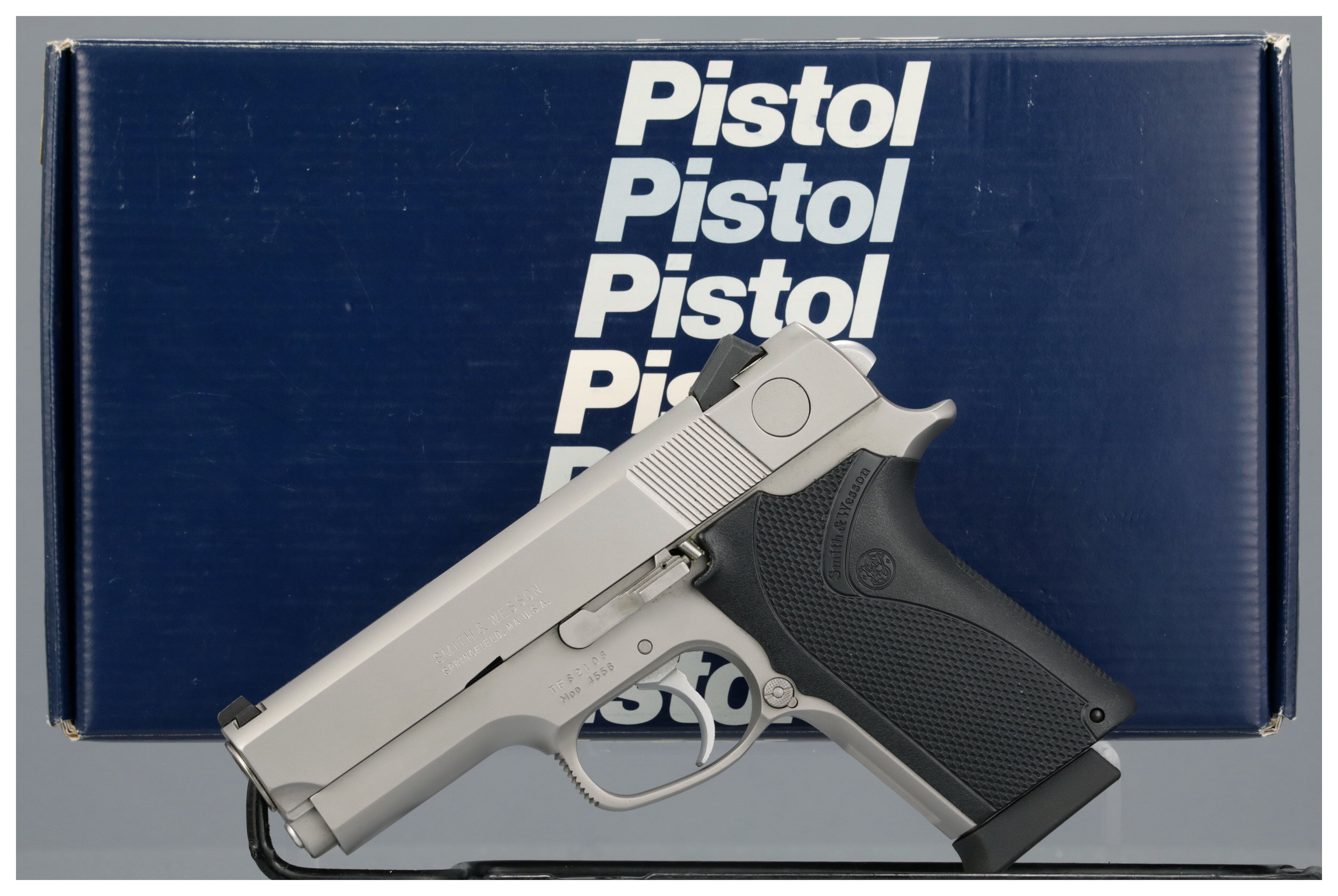 Scarce Smith & Wesson Model 4556 Semi-Automatic Pistol with Box