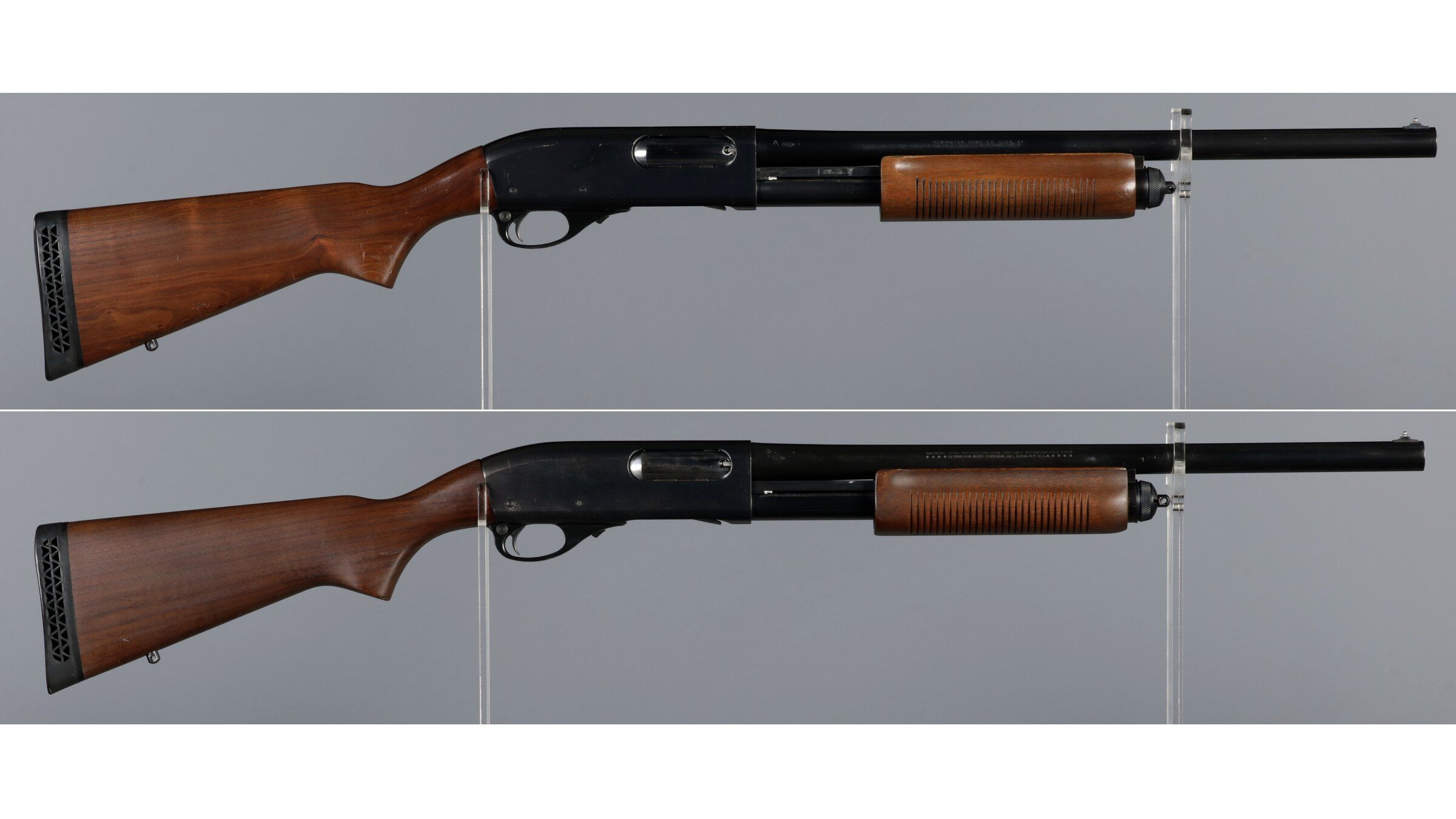 Two Remington Model 870 Police Magnum Slide Action Shotguns | Rock Island  Auction, image size:2400x1350