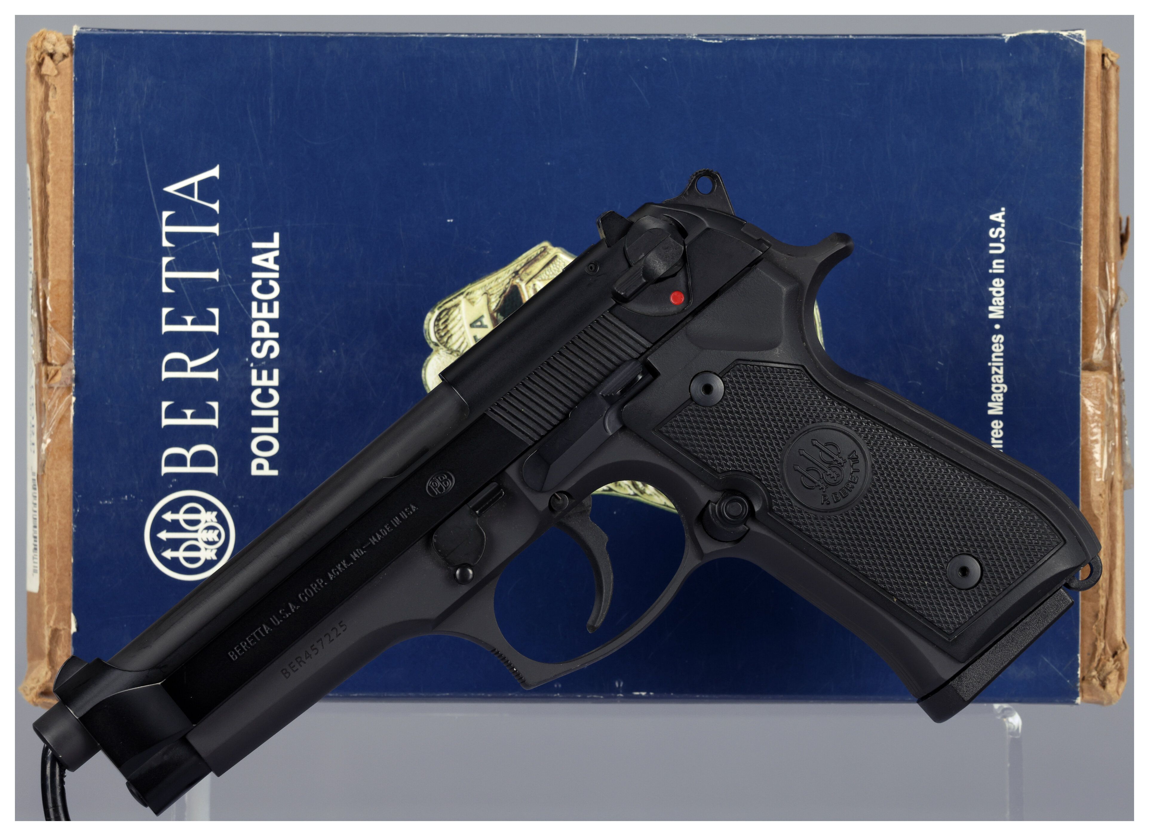 Beretta Model 92FS Police Special SemiAutomatic Pistol with Box Rock Island Auction