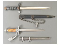 Two German Military Daggers with Sheaths