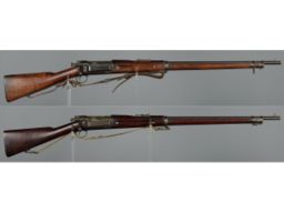 Two U.S. Springfield Armory Krag-Jorgensen Bolt Action Rifles