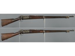 Two U.S. Springfield Armory Model 1896 Krag-Jorgensen Rifles