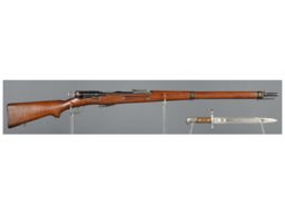 Swiss Schmidt-Ruben Model 1911 Straight Pull Rifle with Bayonet