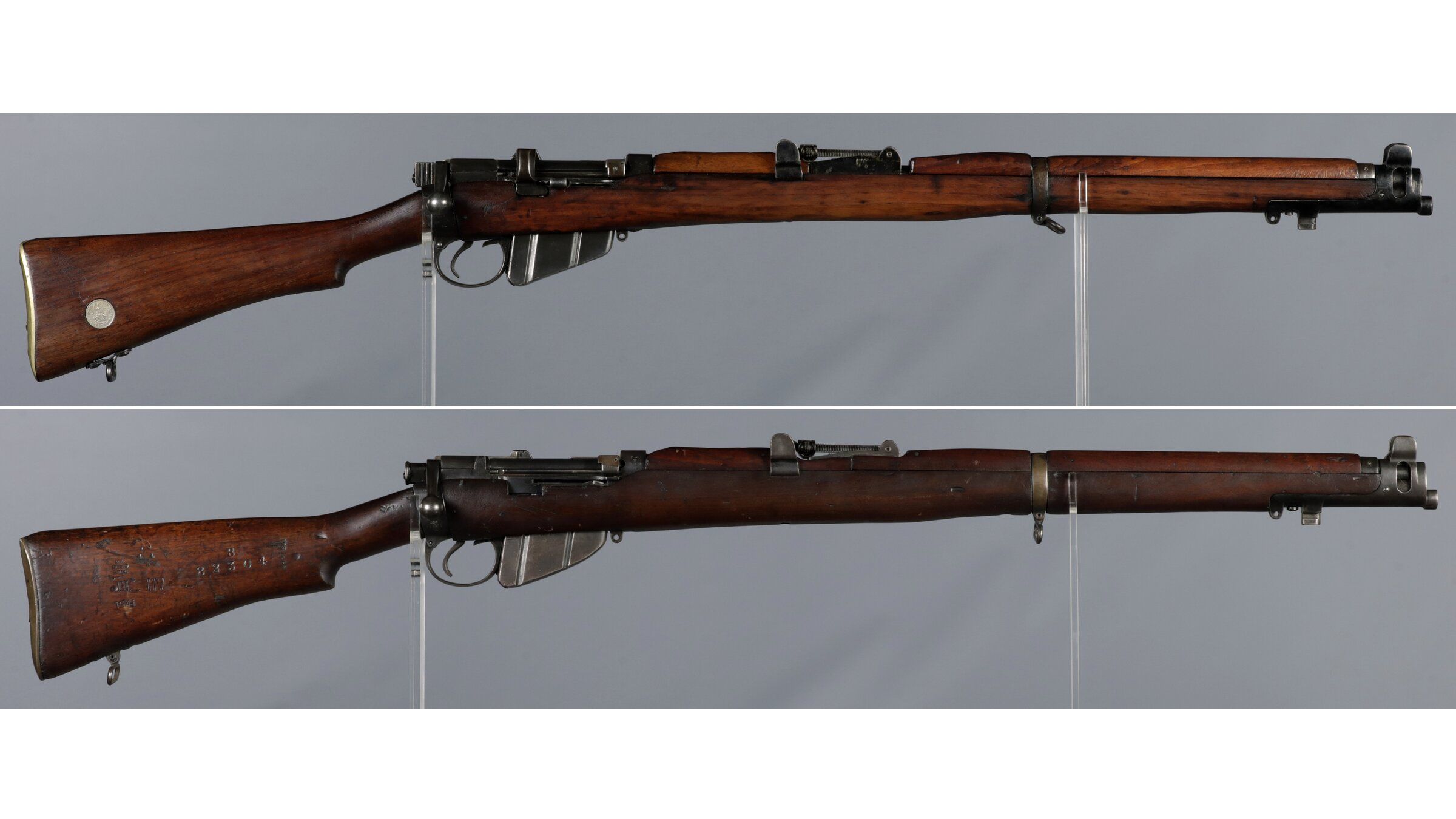 Two British Enfield Bolt Action Rifles | Rock Island Auction