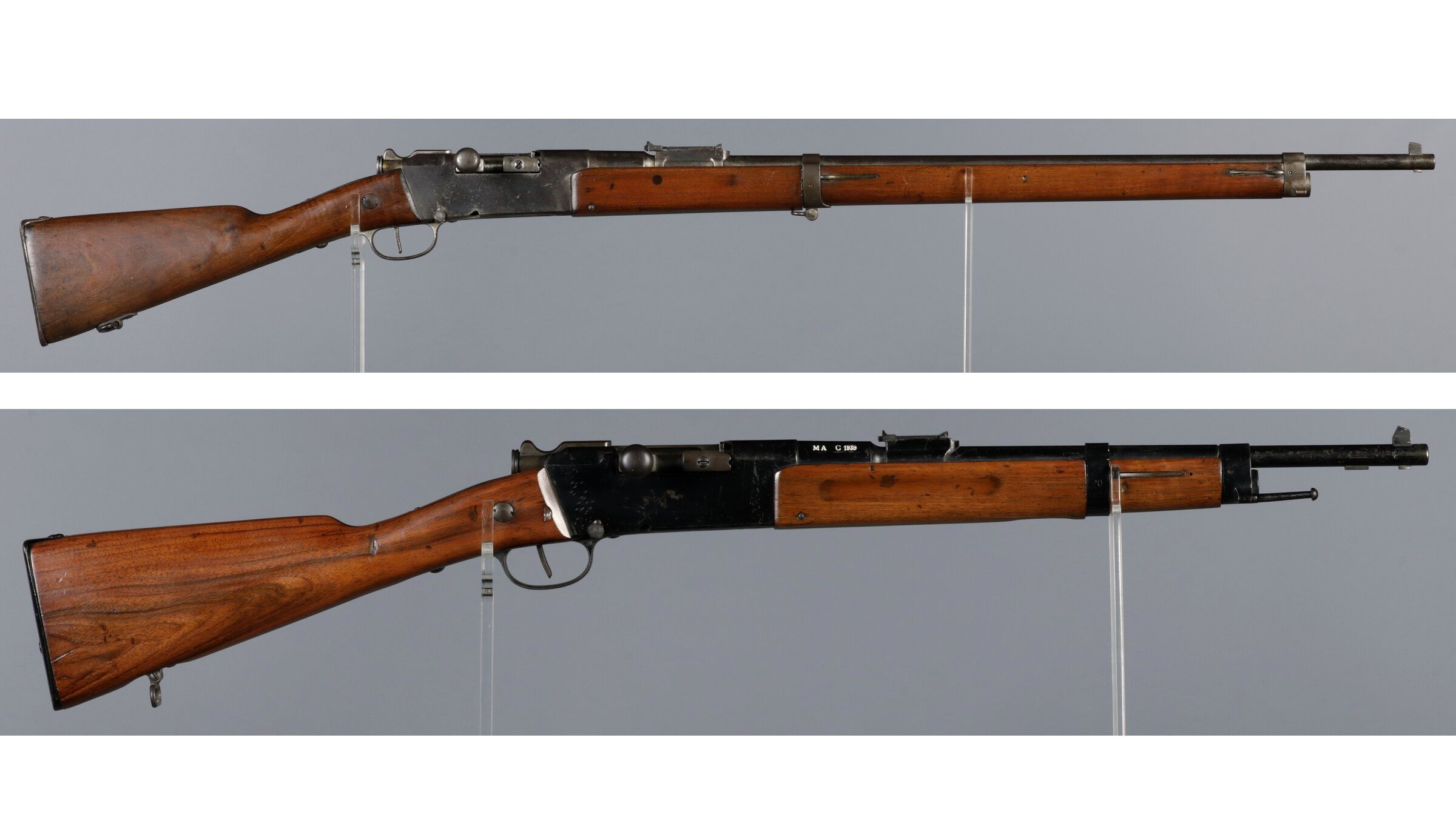 Two French Military Pattern Bolt Action Rifles | Rock Island Auction