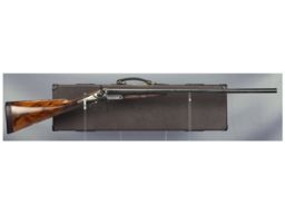 British Double Barrel Shotgun with Case