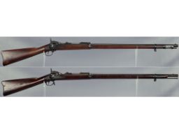 Two U.S. Springfield Armory Trapdoor Rifles