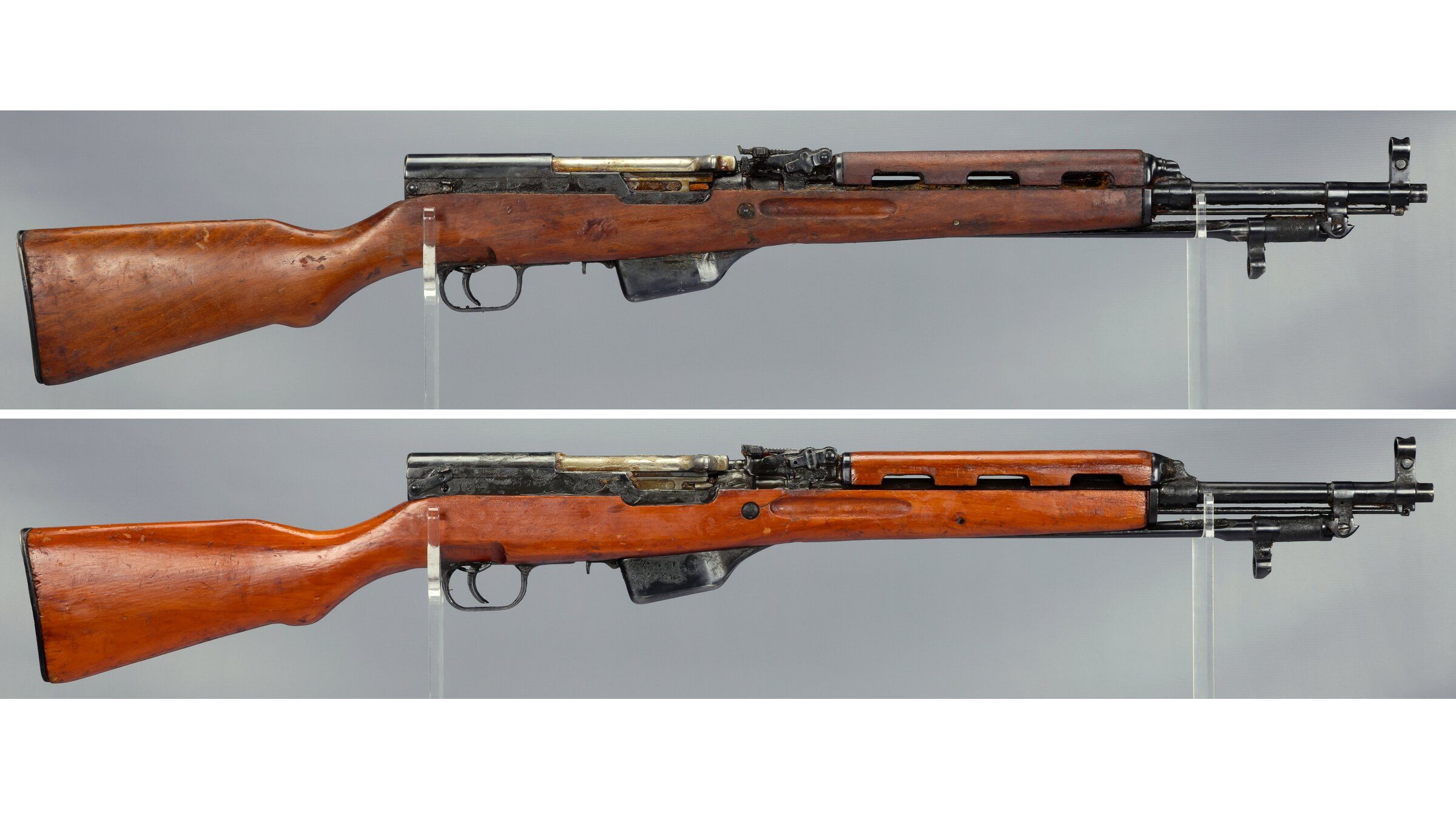 Two Albanian SKS Semi-Automatic Rifles | Rock Island Auction