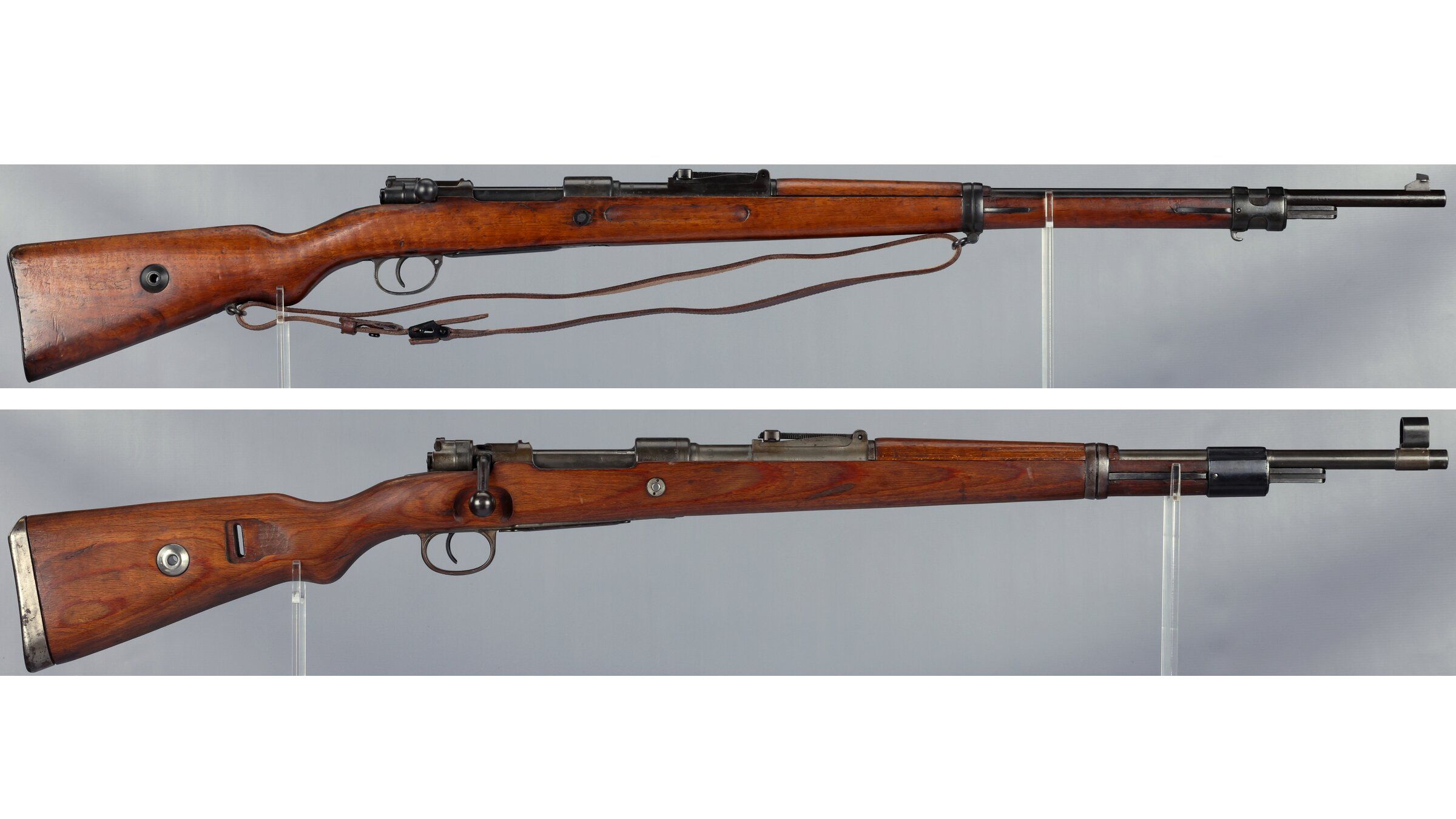 Two German Military Model 98 Bolt Action Rifles 