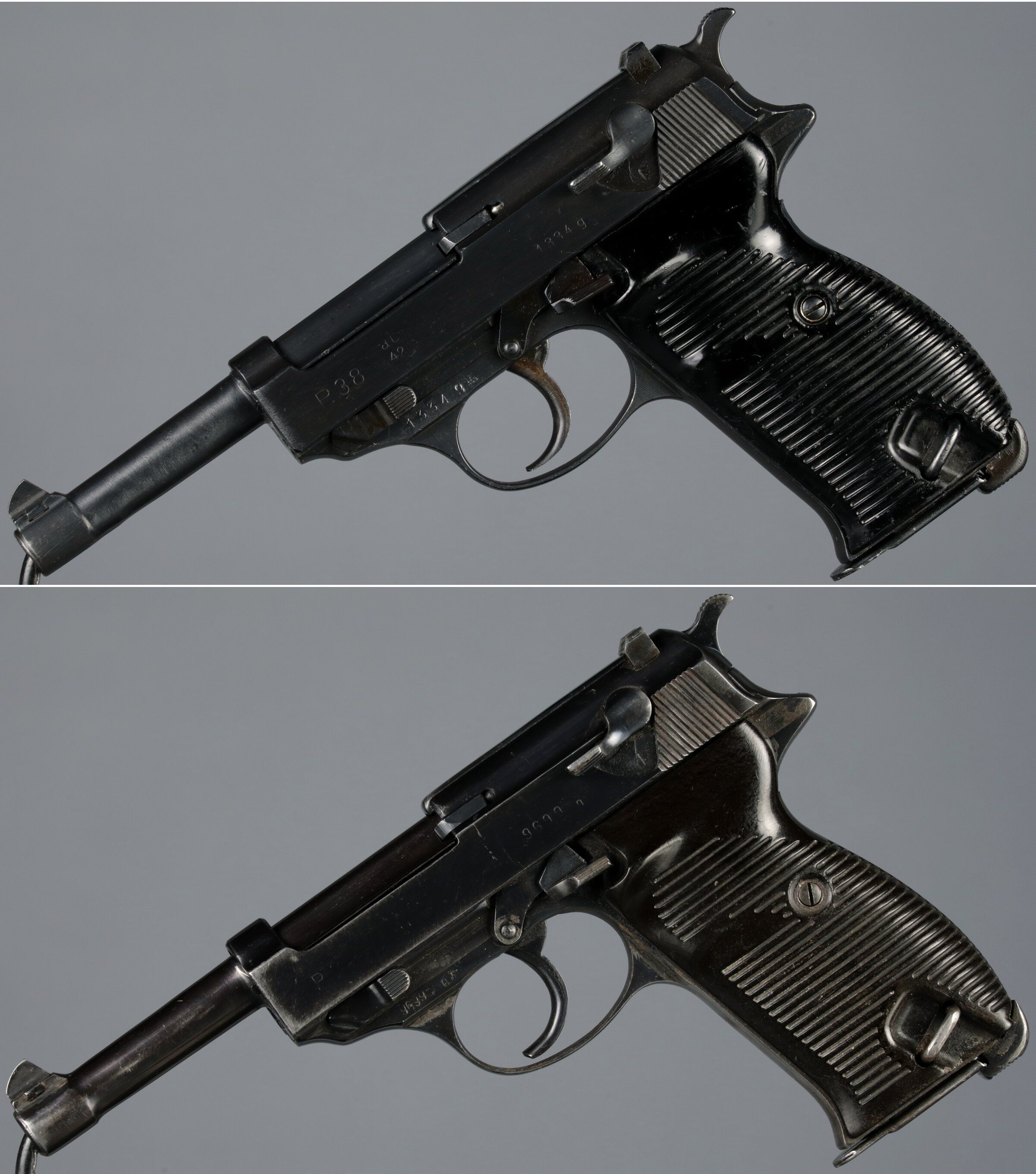 Two German P38 Semi-automatic Pistols 