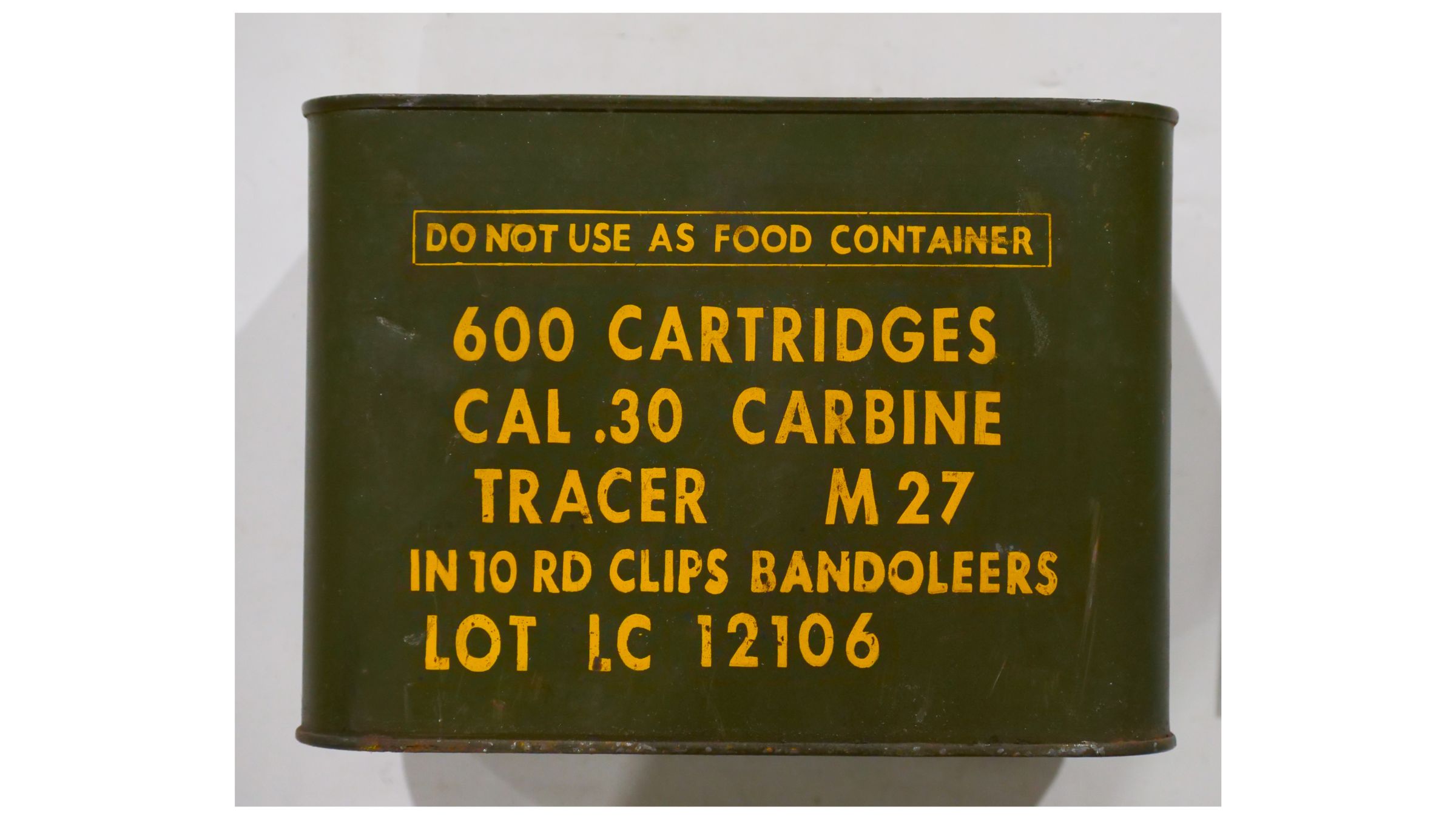 Seven 600-Round Cans of 30 Carbine Ammunition | Rock Island Auction