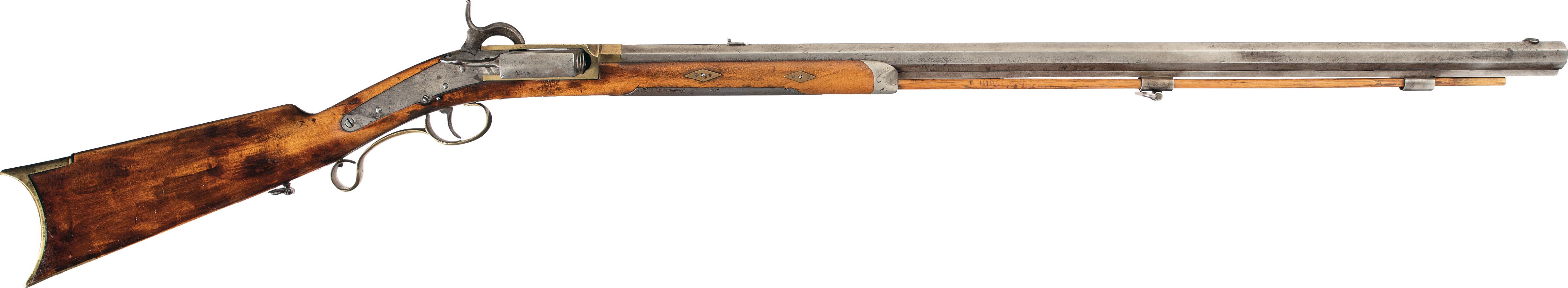 Historic Harmonica Rifle Built by Jonathan Browning Rock Island Auction