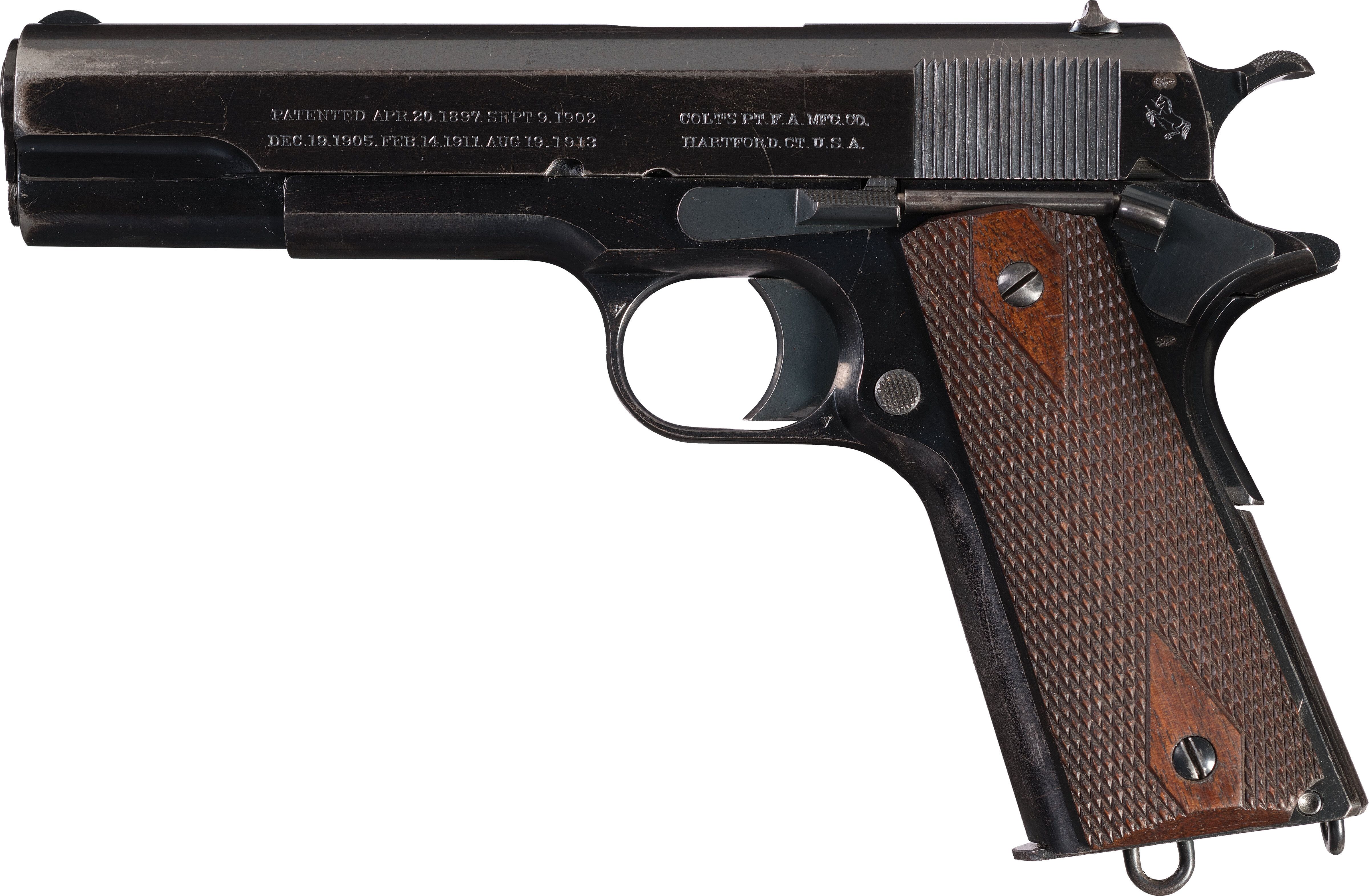 WWI Canadian Government Contract Colt Government Model Pistol